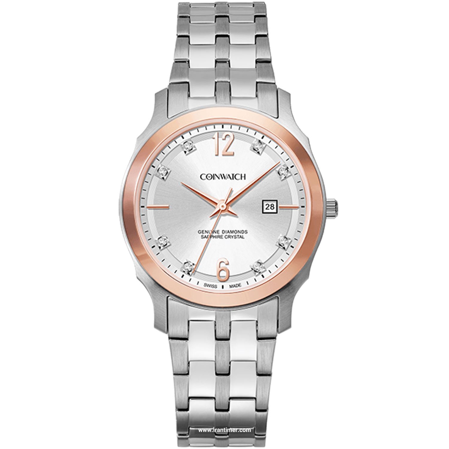 قیمت و خرید ساعت مچی زنانه کوین واچ(COINWATCH) مدل C117RWH فشن | اورجینال و اصلی