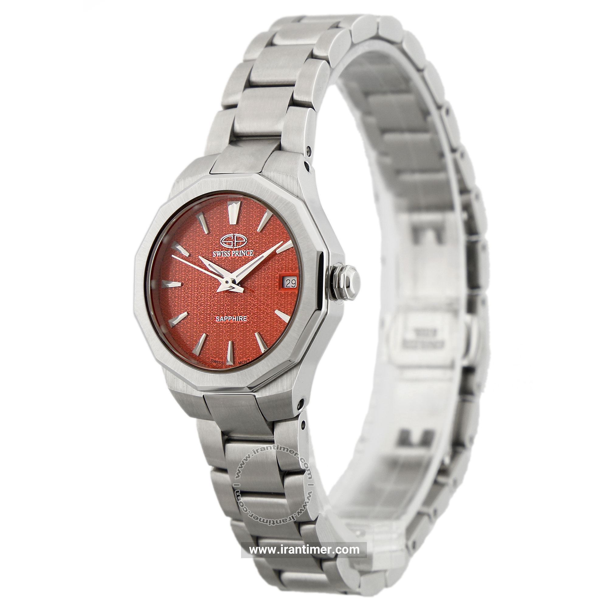 قیمت و خرید ساعت مچی زنانه سوئیس پرنس(Swiss Prince) مدل 2002G-WOMEN-ORANGE کلاسیک | اورجینال و اصلی