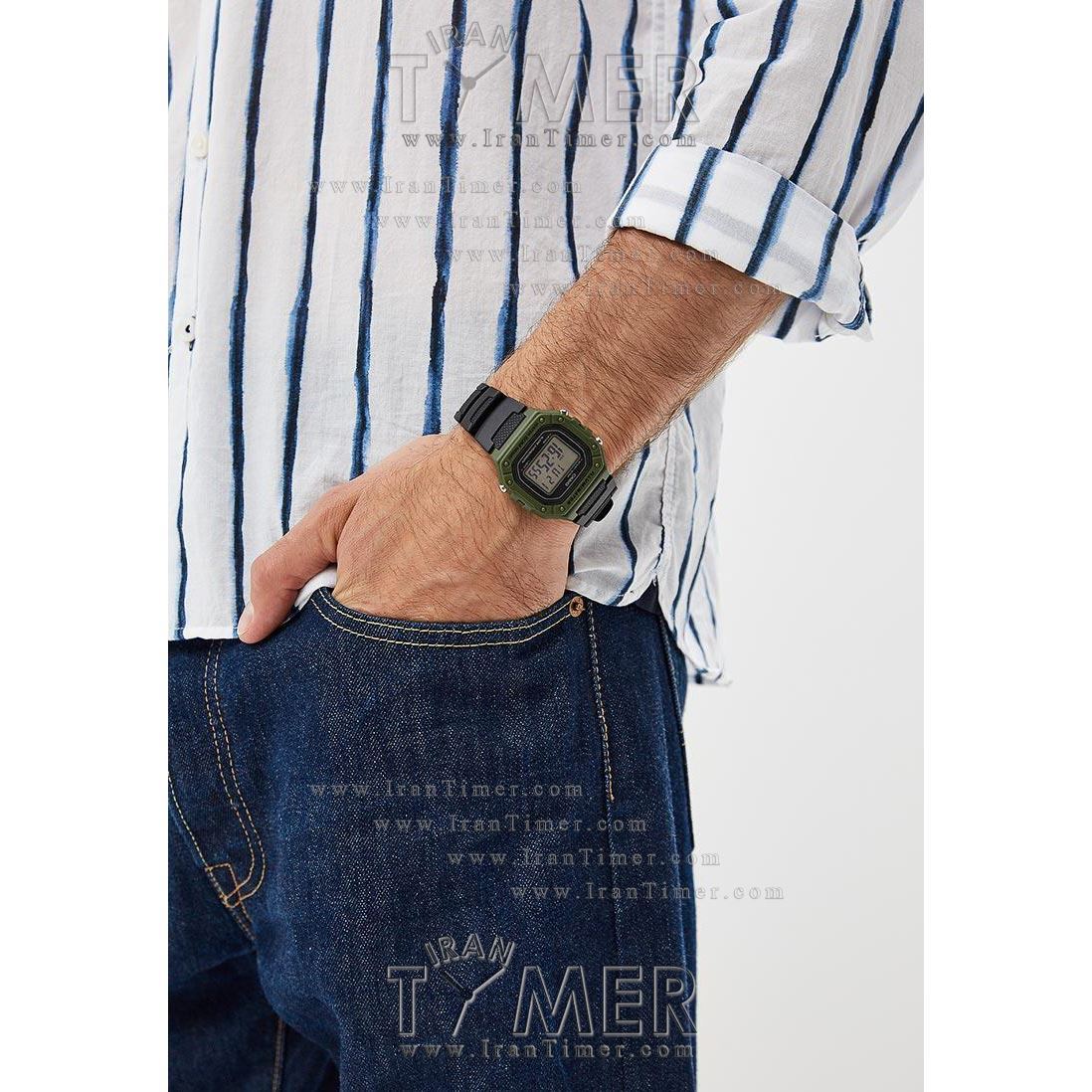 قیمت و خرید ساعت مچی مردانه زنانه کاسیو (CASIO) جنرال مدل W-218H-3AVDF اسپرت | اورجینال و اصلی