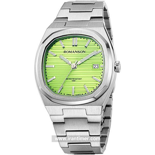قیمت و خرید ساعت مچی مردانه رومانسون(ROMANSON) مدل TM5BS008MMWWAD2W--GREEN کلاسیک | اورجینال و اصلی