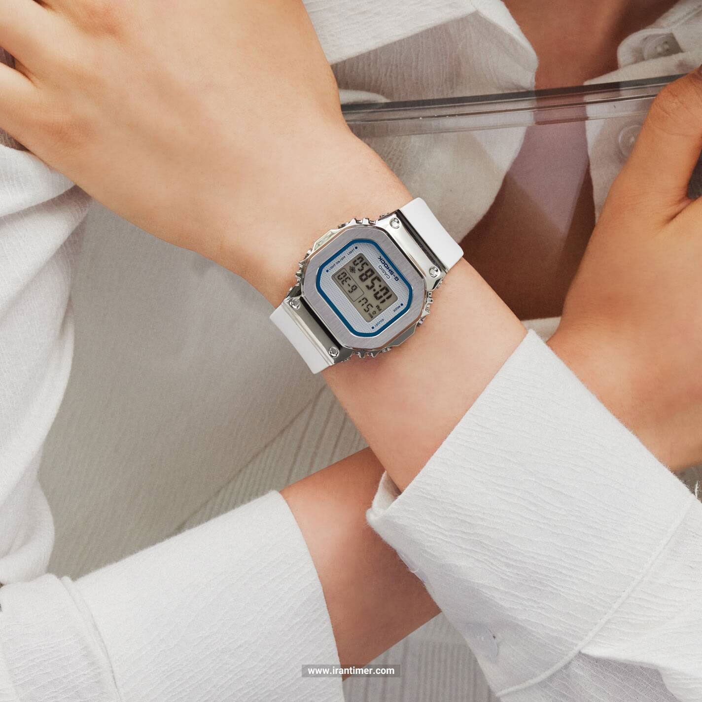 قیمت و خرید ساعت مچی زنانه کاسیو (CASIO) جی شاک مدل GM-S5600LC-7DR اسپرت | اورجینال و اصلی