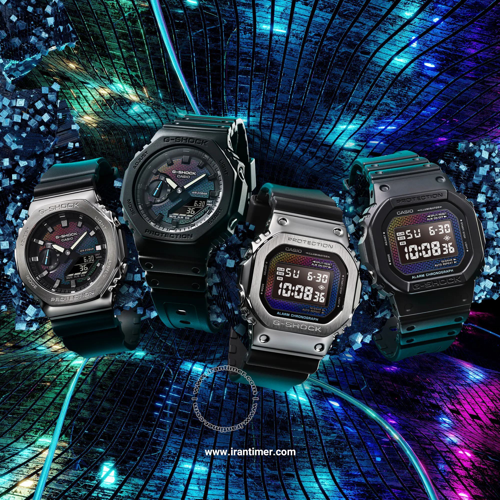 قیمت و خرید ساعت مچی مردانه کاسیو (CASIO) جی شاک مدل GA-2100RW-1ADR اسپرت | اورجینال و اصلی