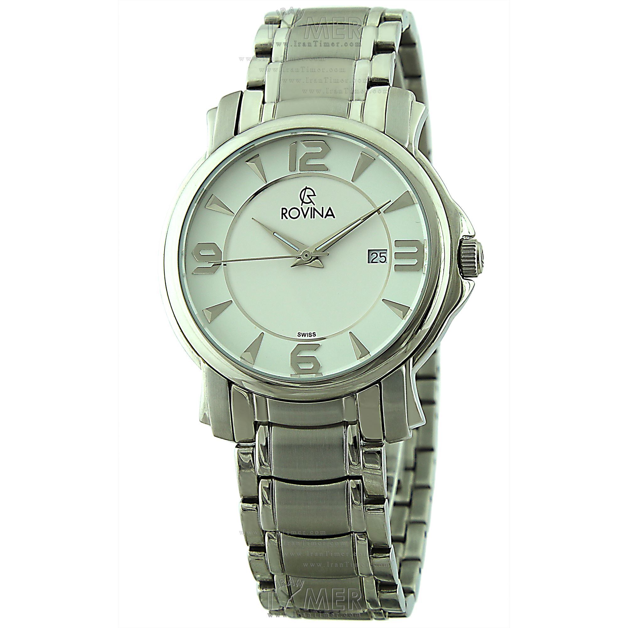 قیمت و خرید ساعت مچی مردانه رُوینا(ROVINA) مدل 70128G1BW کلاسیک | اورجینال و اصلی