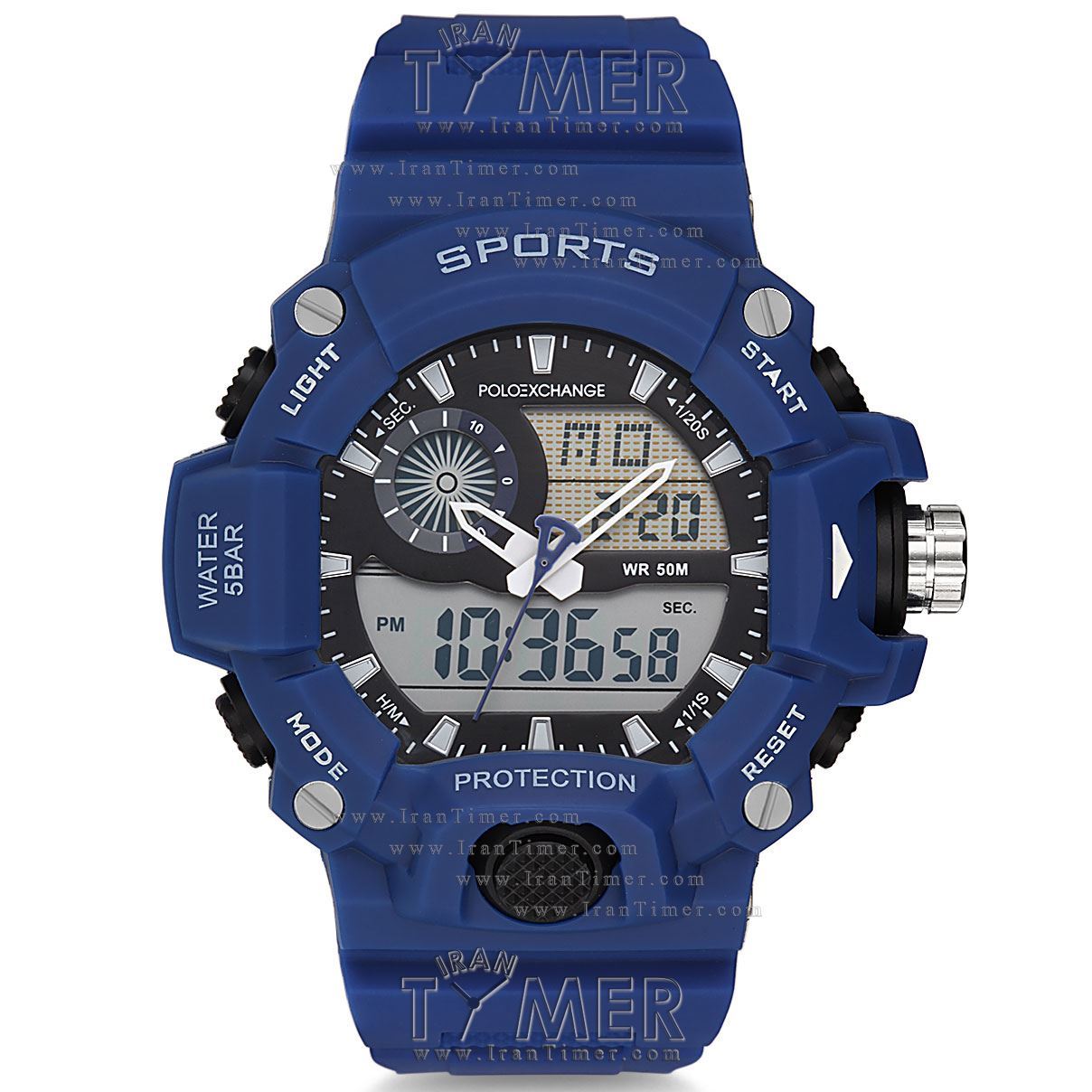 قیمت و خرید ساعت مچی مردانه پولو اکسچنج(POLO EXCHANGE) مدل PX-DR340AD-08 اسپرت | اورجینال و اصلی