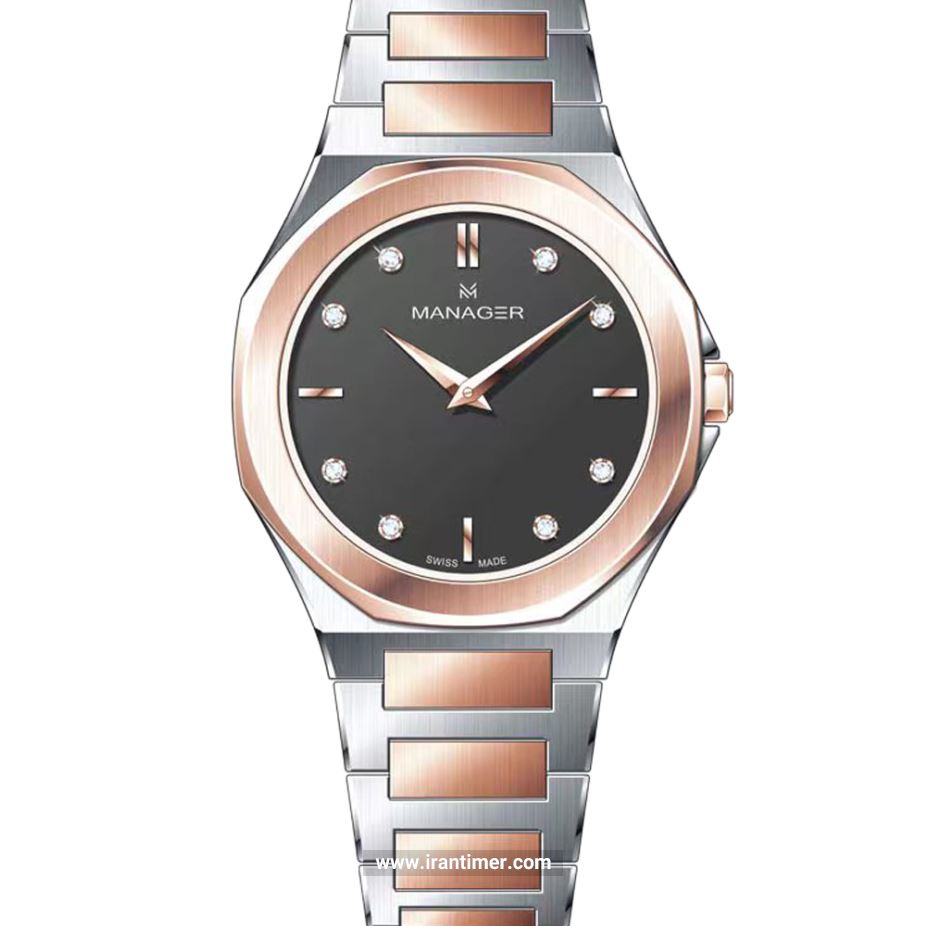 قیمت و خرید ساعت مچی زنانه منیجر(MANAGER) مدل MAN-RW-215-BRM کلاسیک | اورجینال و اصلی