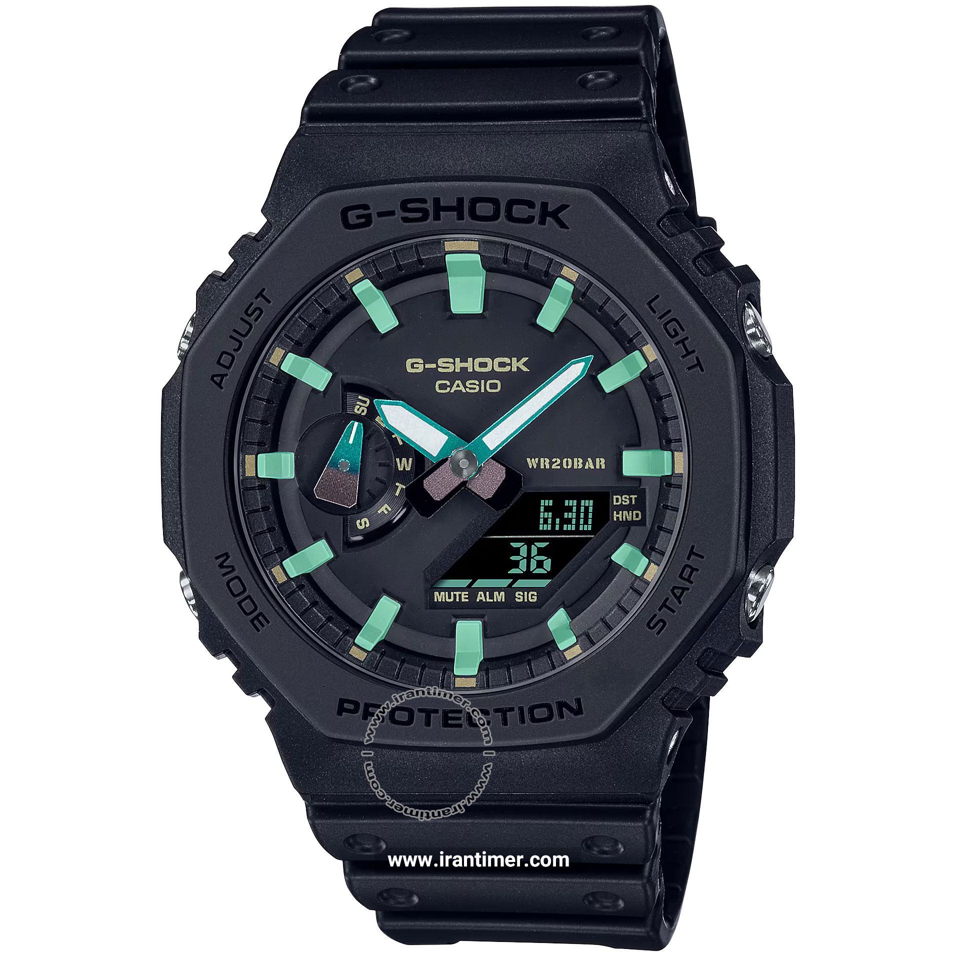 قیمت و خرید ساعت مچی مردانه کاسیو (CASIO) جی شاک مدل GA-2100RC-1ADR اسپرت | اورجینال و اصلی