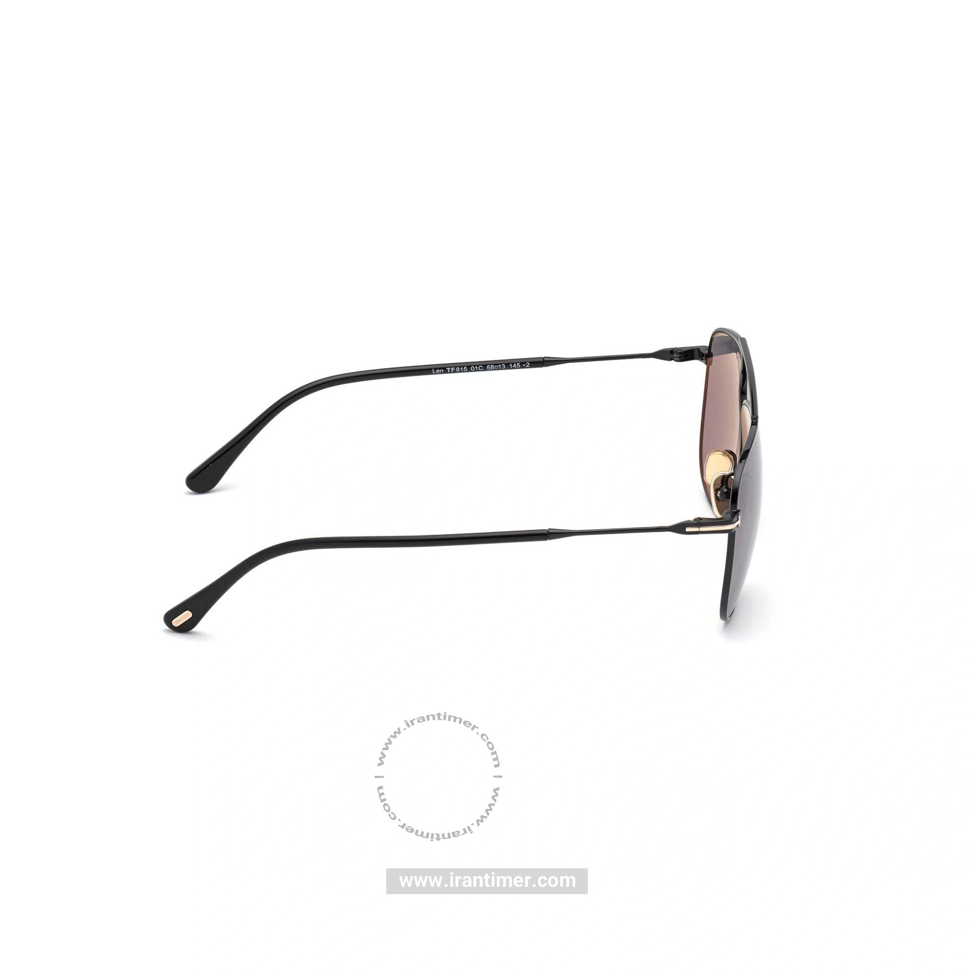 قیمت و خرید عینک آفتابی مردانه خلبانی (TOM FORD) مدل FT 0815 01C 58 | اورجینال و اصلی