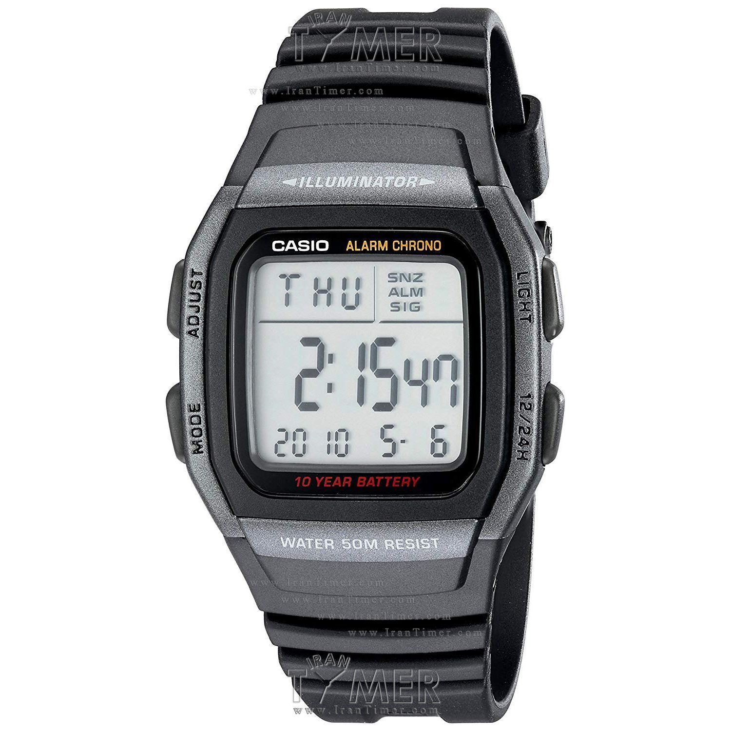 قیمت و خرید ساعت مچی مردانه کاسیو (CASIO) جنرال مدل W-96H-1BVDF اسپرت | اورجینال و اصلی