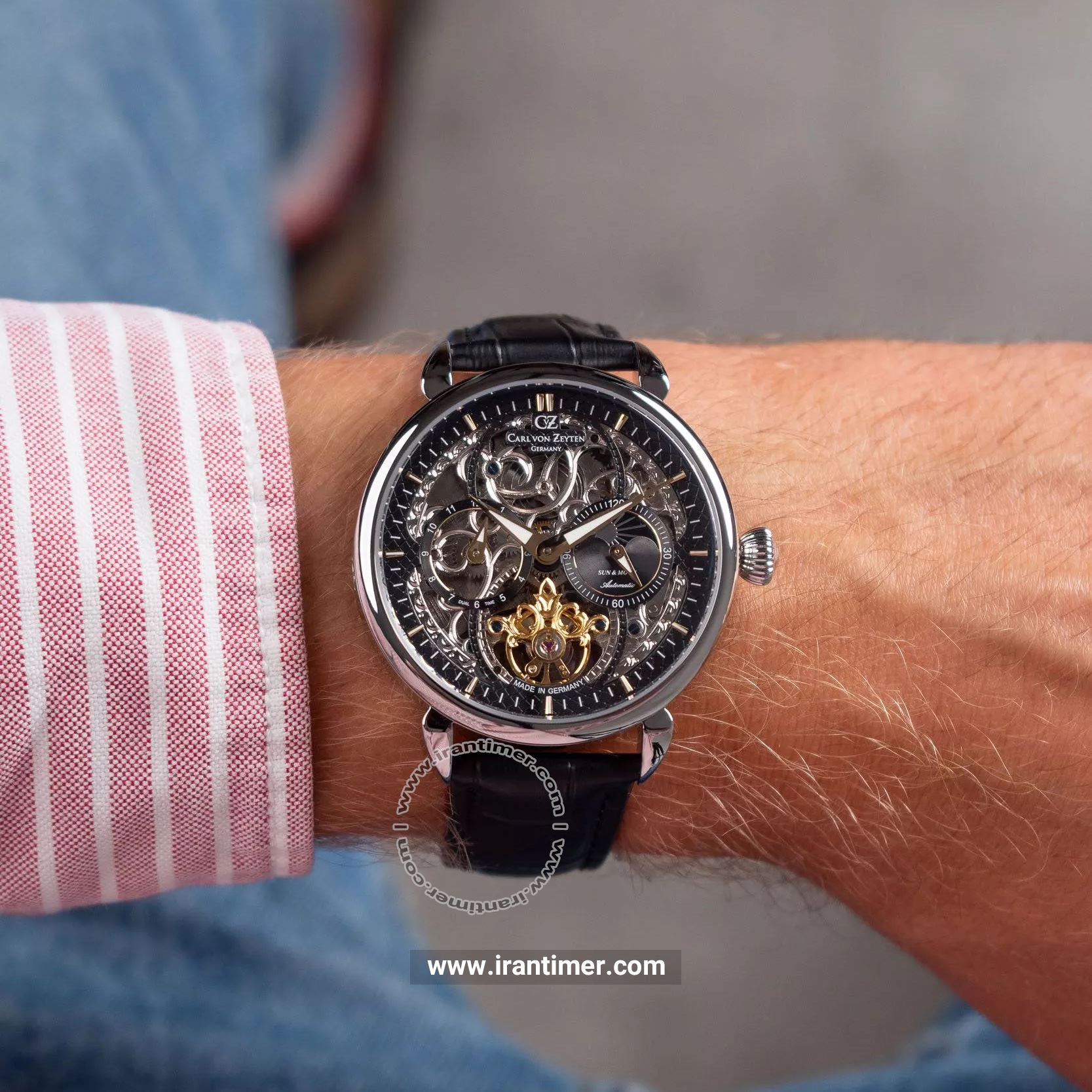 قیمت و خرید ساعت مچی مردانه کارل ون زیتن(CARL VON ZEYTEN) مدل CVZ0005GBKS کلاسیک | اورجینال و اصلی