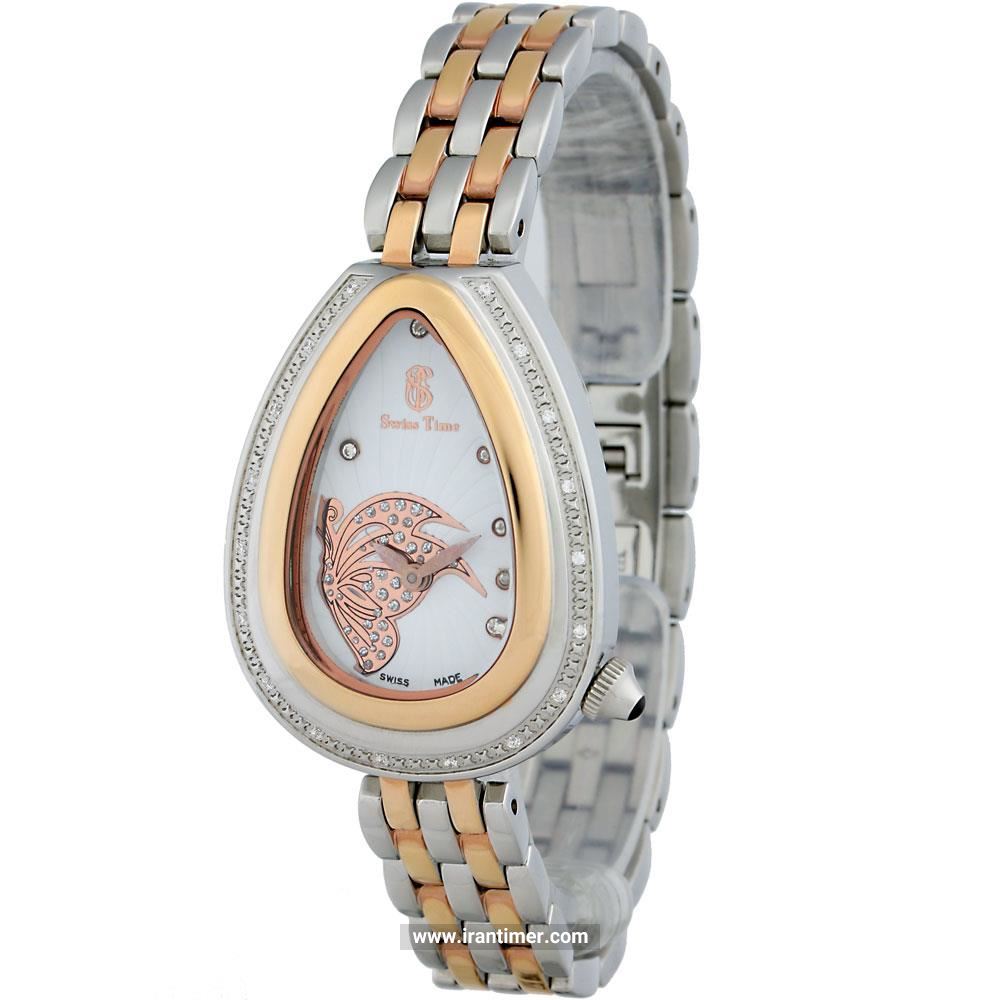 قیمت و خرید ساعت مچی زنانه سوئیس تایم(SWISS TIME) مدل ST 380-TTRG/Wh فشن | اورجینال و اصلی