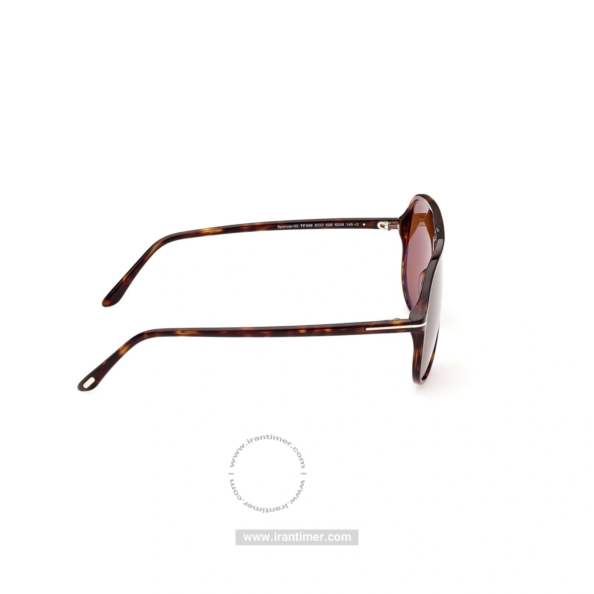 قیمت و خرید عینک آفتابی مردانه خلبانی (TOM FORD) مدل FT 0998 52E 62 | اورجینال و اصلی