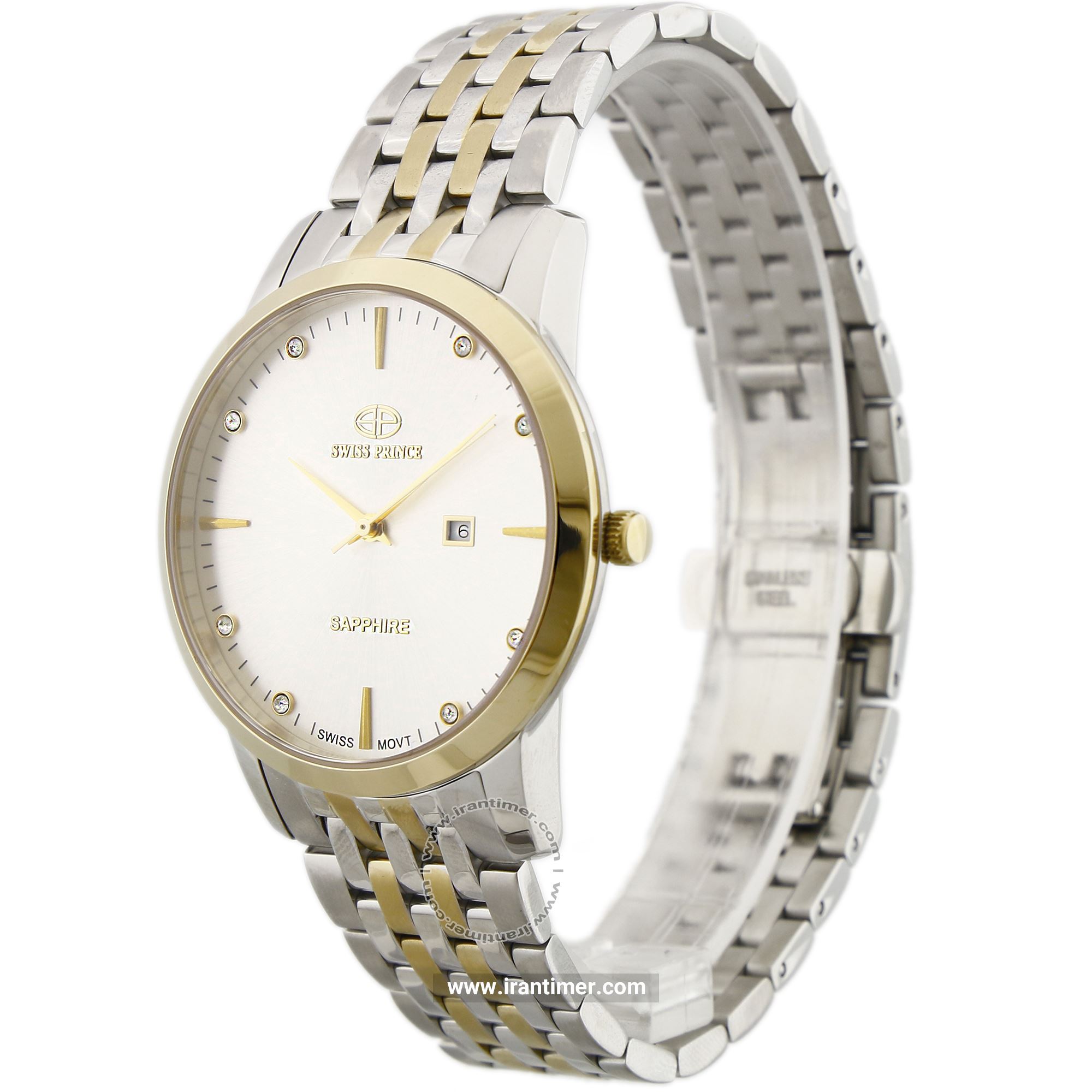 قیمت و خرید ساعت مچی مردانه سوئیس پرنس(Swiss Prince) مدل 2001G-MEN-GOLDS کلاسیک | اورجینال و اصلی