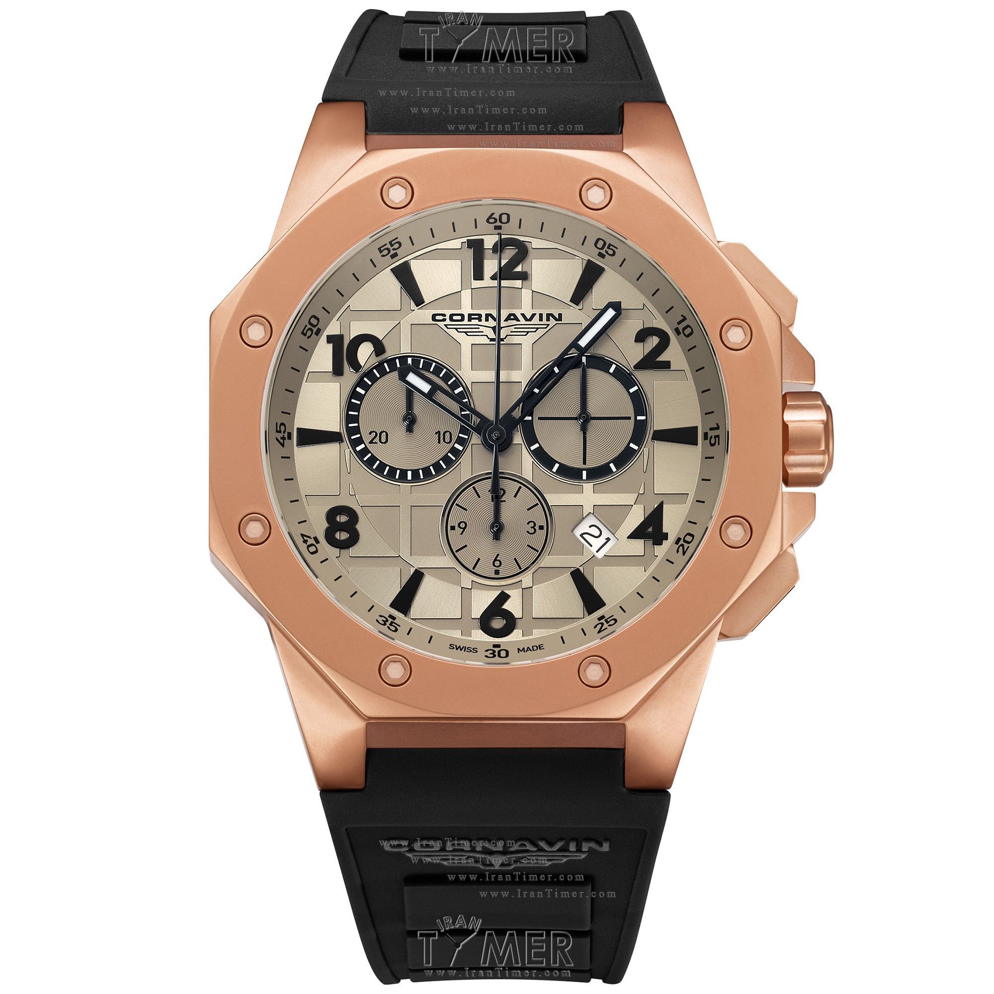 قیمت و خرید ساعت مچی مردانه کورناوین(CORNAVIN) مدل COR2012-2021R کلاسیک | اورجینال و اصلی