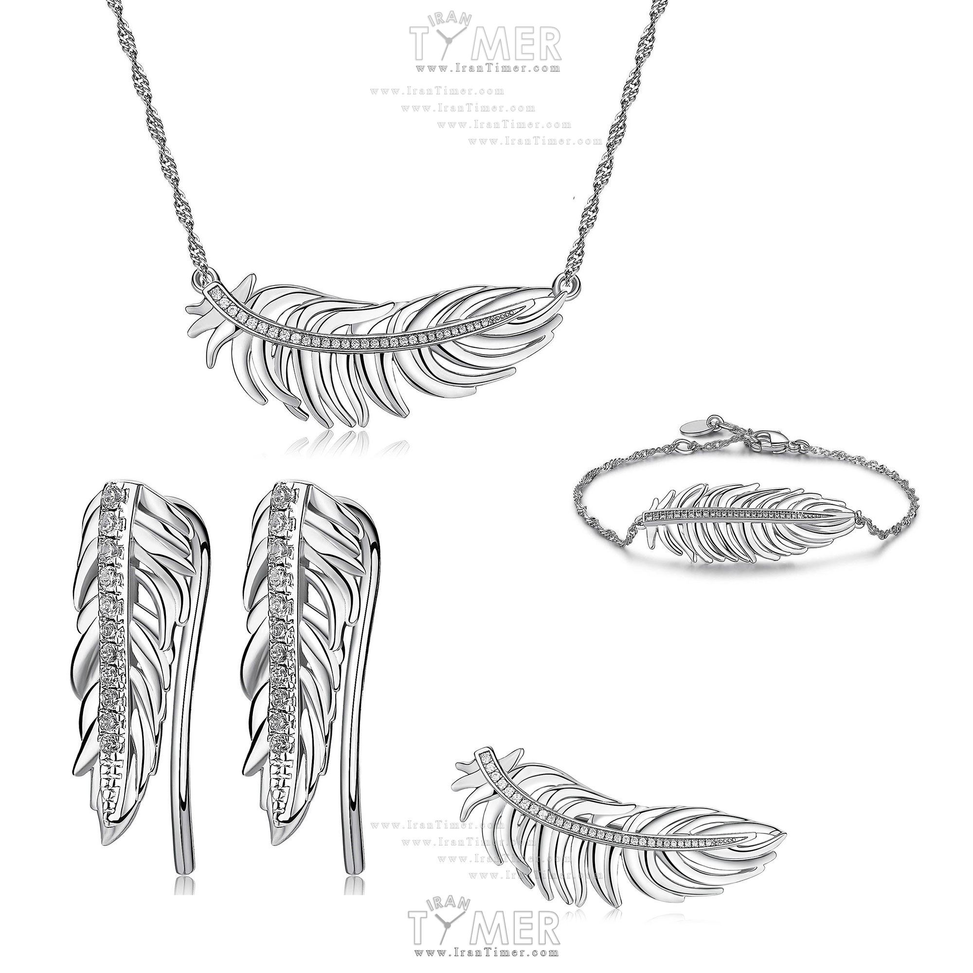 قیمت و خرید ست گل سینه گردنبند گوشواره دستبند باز زنانه برازوی(BROSWAY) مدل BUM23-SET فشن (ست لباس) | اورجینال و اصلی