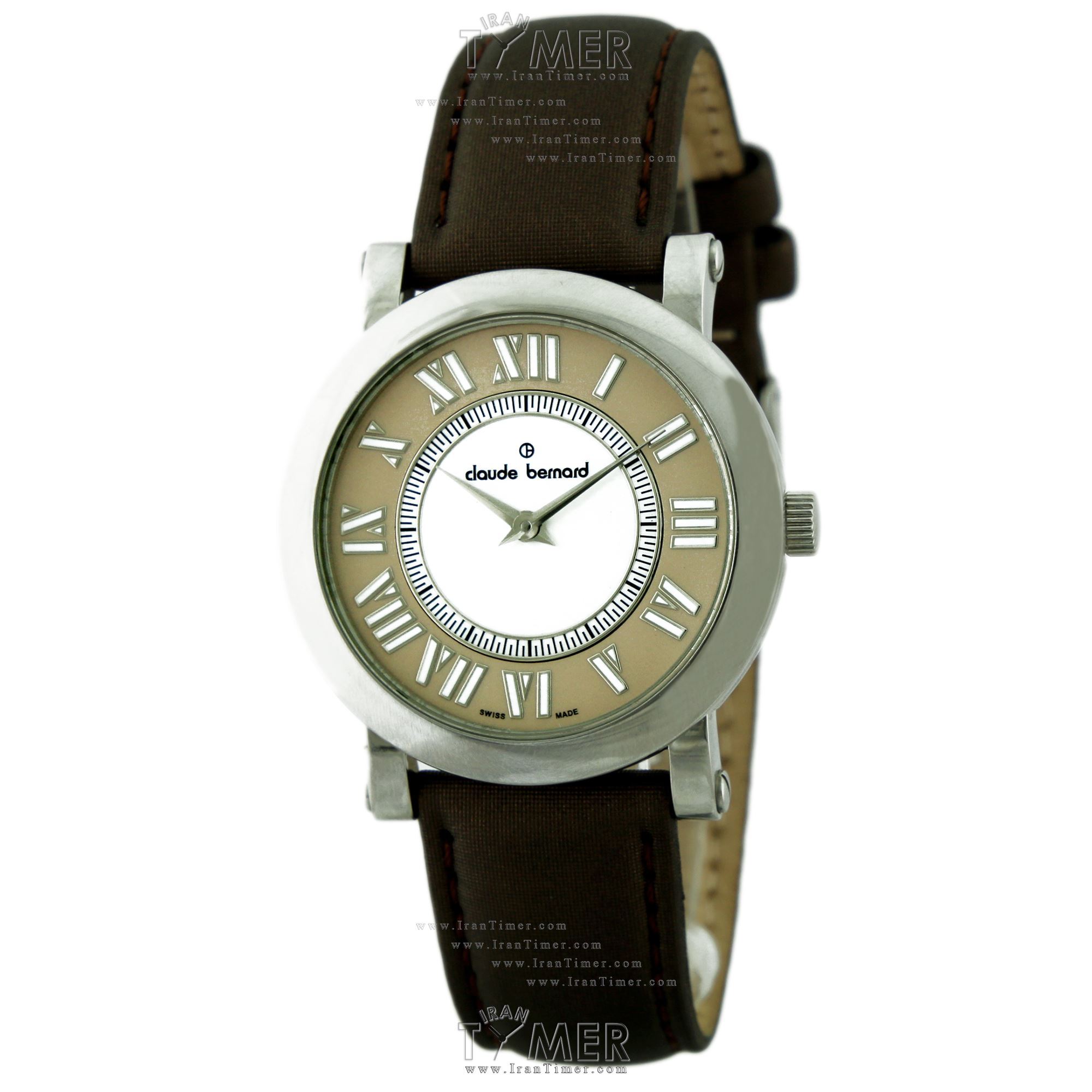 قیمت و خرید ساعت مچی مردانه زنانه کلودبرنارد(CLAUDE BERNARD) مدل 20064-S255BR کلاسیک | اورجینال و اصلی