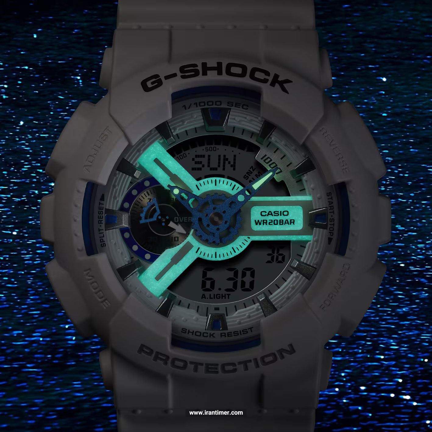 قیمت و خرید ساعت مچی مردانه کاسیو (CASIO) جی شاک مدل GA-110HDS-7ADR اسپرت | اورجینال و اصلی