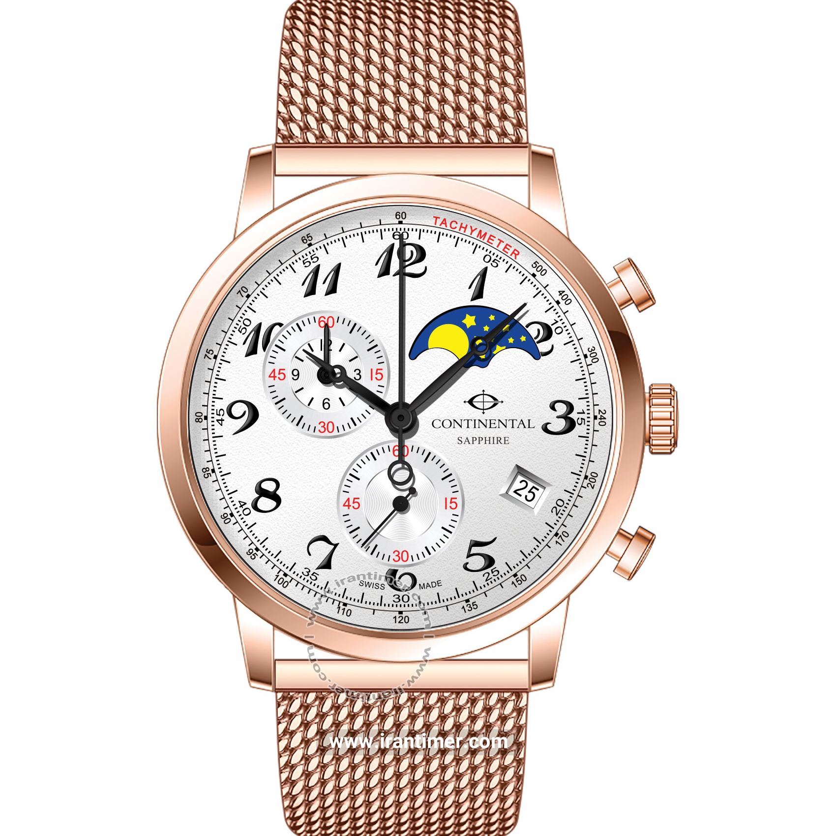 قیمت و خرید ساعت مچی مردانه کنتیننتال(CONTINENTAL) مدل 18502-GC505720 کلاسیک | اورجینال و اصلی