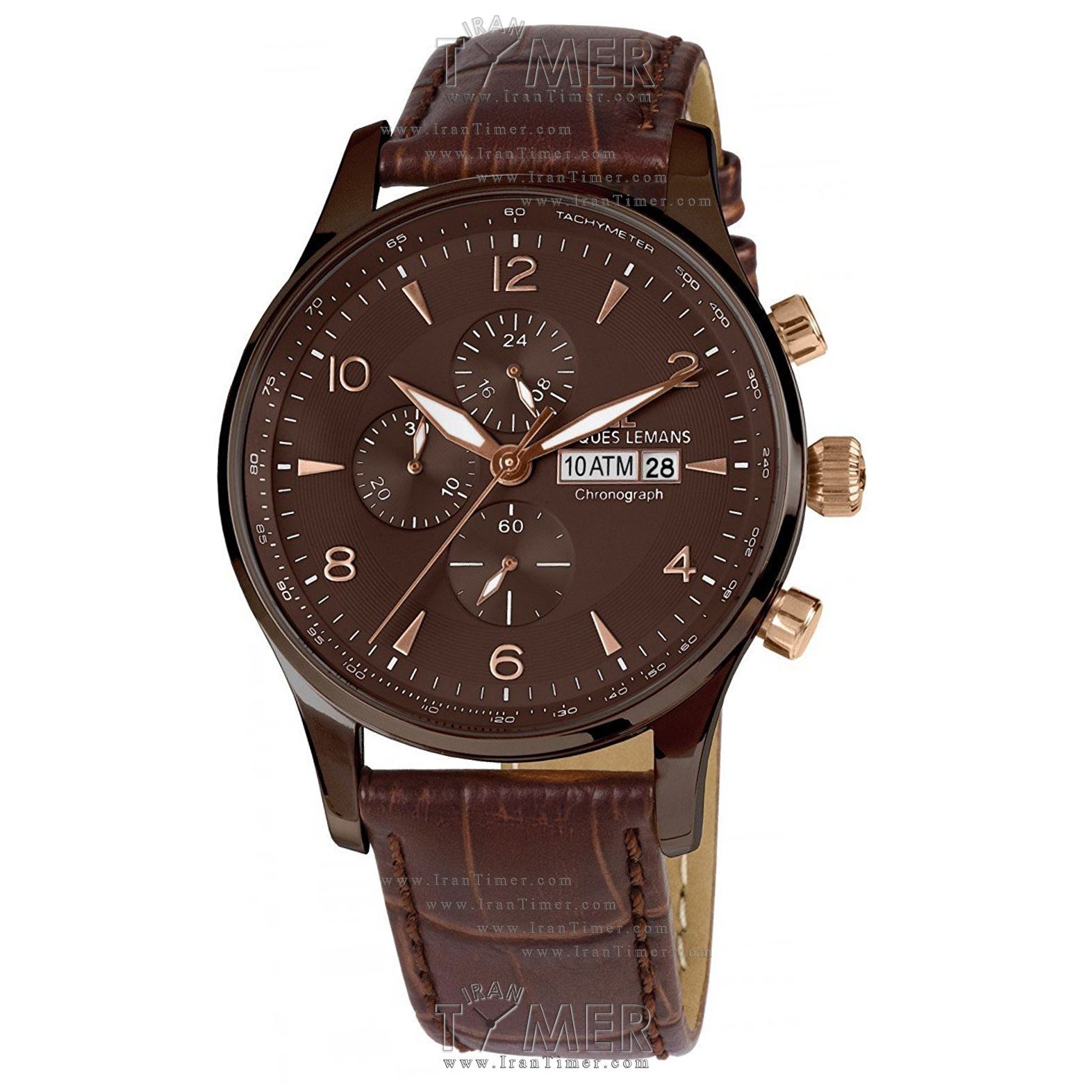 قیمت و خرید ساعت مچی مردانه ژاک لمن(JACQUES LEMANS) مدل 1-1844G کلاسیک | اورجینال و اصلی