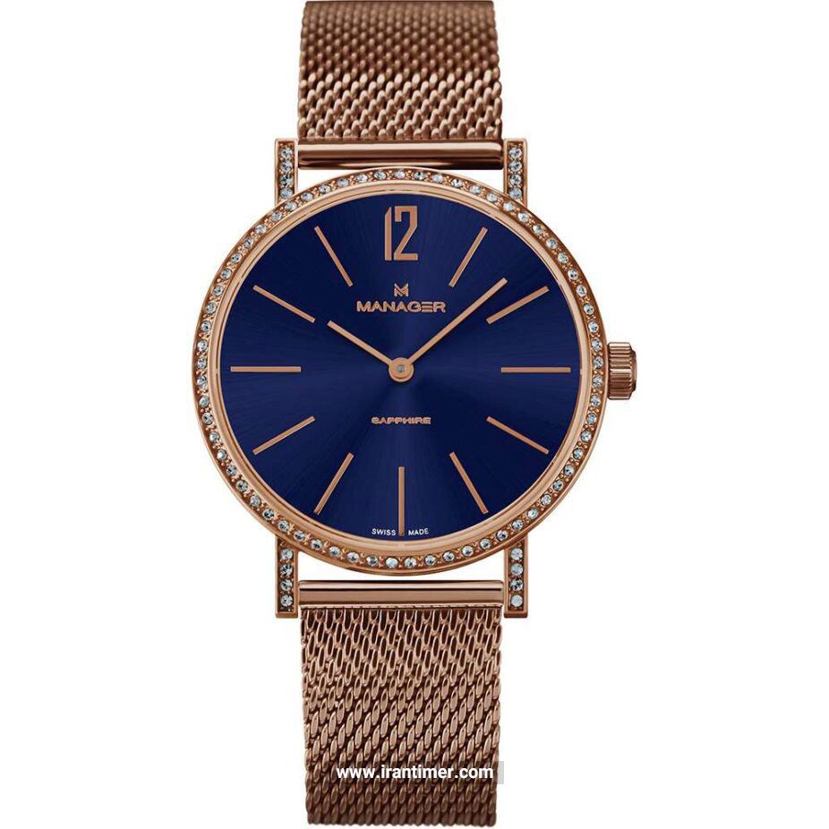 قیمت و خرید ساعت مچی زنانه منیجر(MANAGER) مدل MAN-PA-07-RT فشن | اورجینال و اصلی