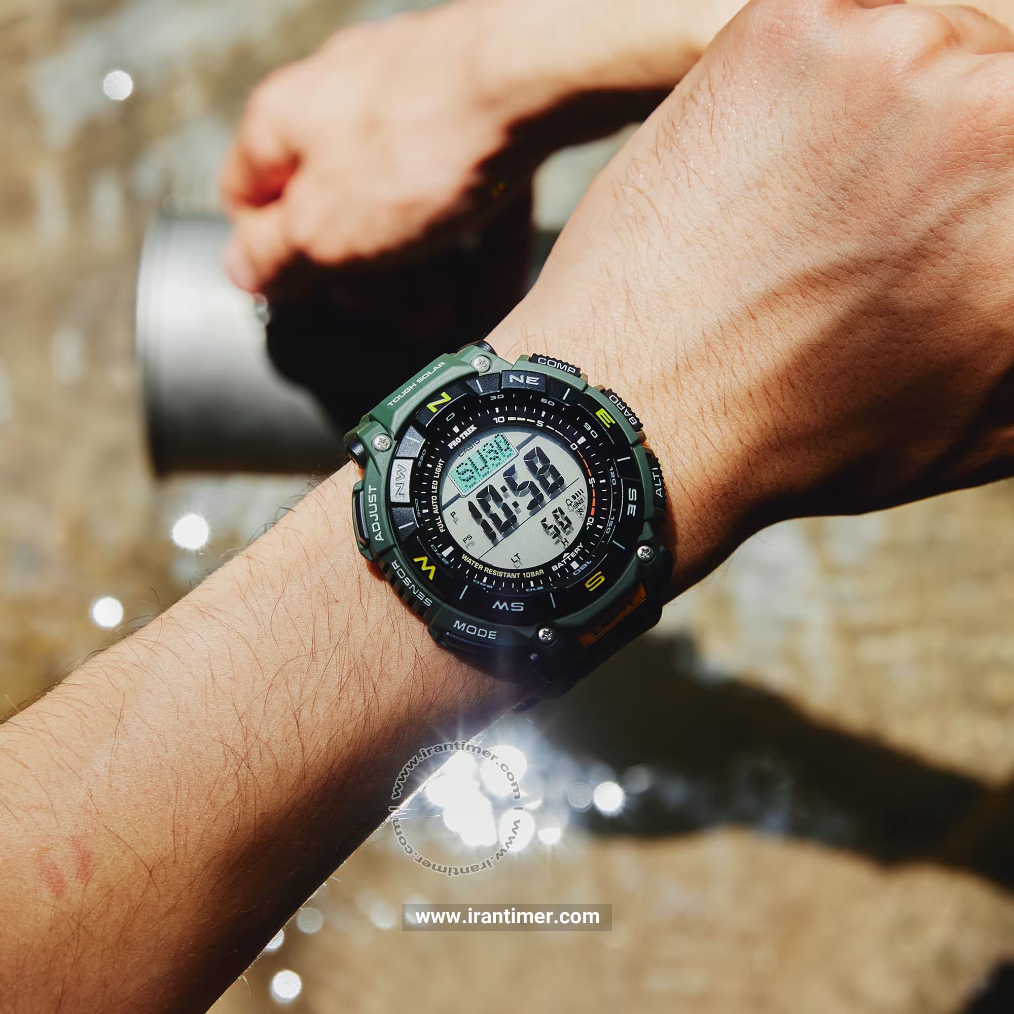 قیمت و خرید ساعت مچی مردانه کاسیو (CASIO) پروترک مدل PRG-340-3DR اسپرت | اورجینال و اصلی