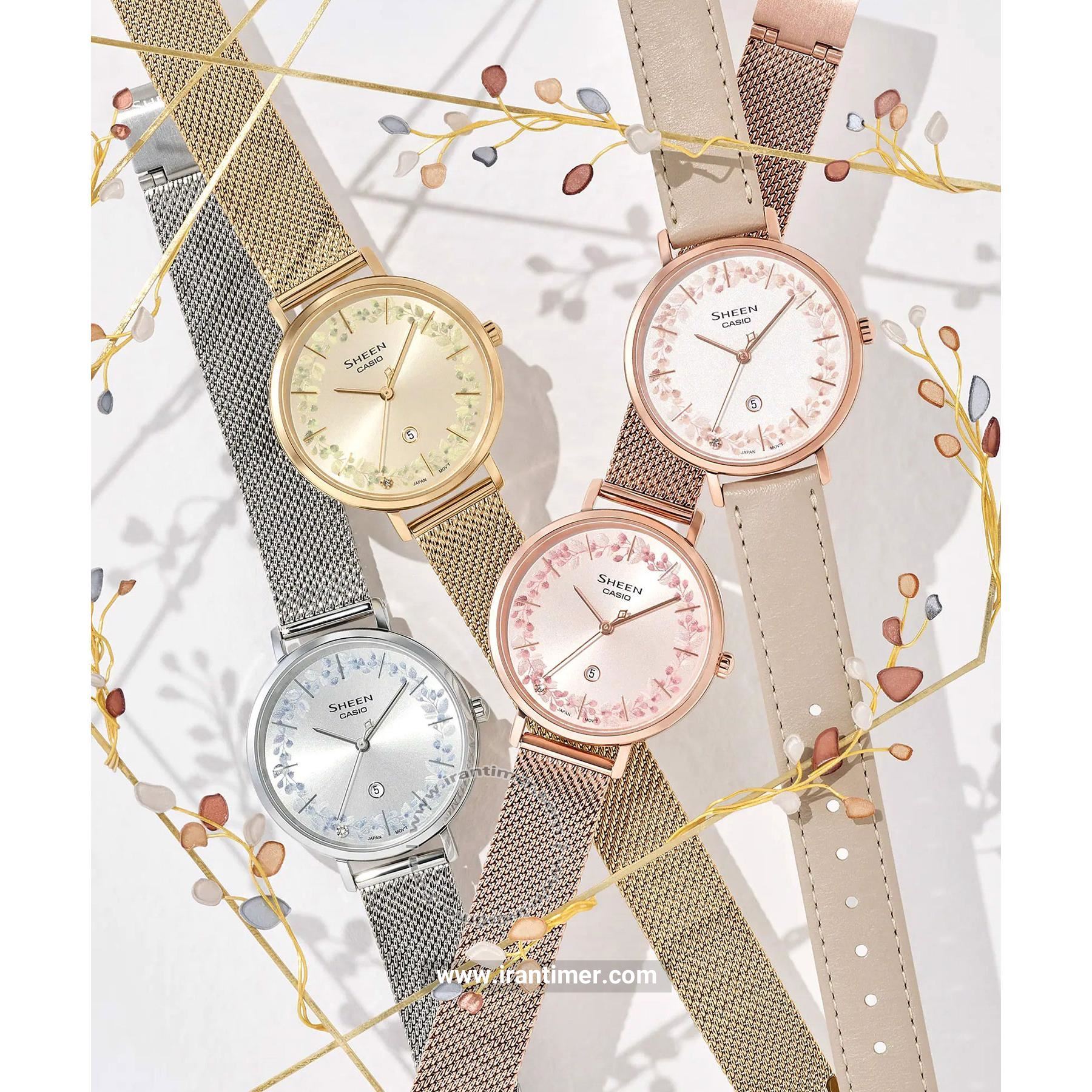 قیمت و خرید ساعت مچی زنانه کاسیو (CASIO) شین مدل SHE-4539FM-7AUDF | اورجینال و اصلی