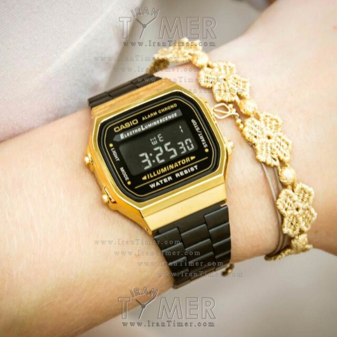 قیمت و خرید ساعت مچی مردانه زنانه کاسیو (CASIO) جنرال مدل A168WEGB-1BDF کلاسیک | اورجینال و اصلی