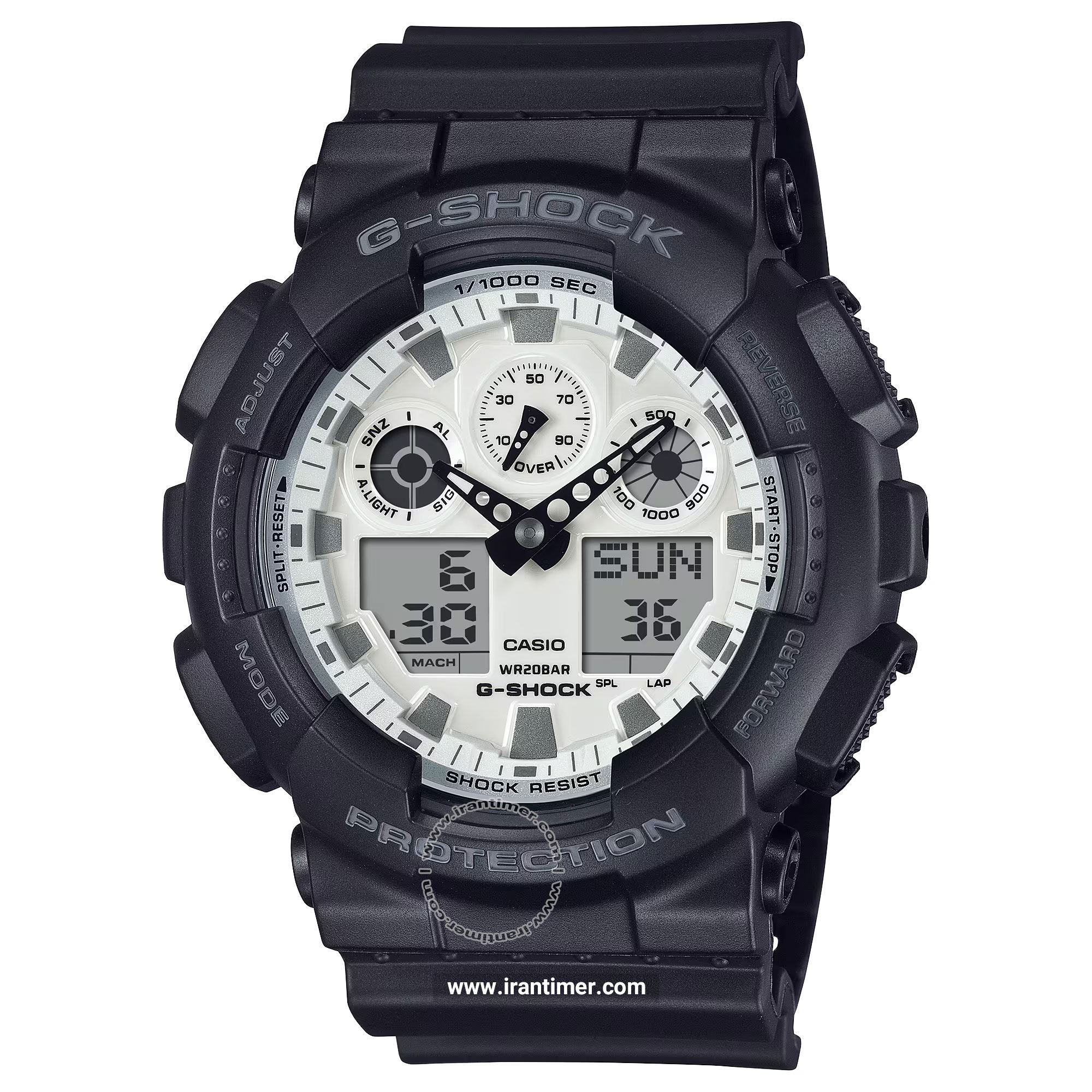 قیمت و خرید ساعت مچی مردانه کاسیو (CASIO) جی شاک مدل GA-100WD-1ADR اسپرت | اورجینال و اصلی