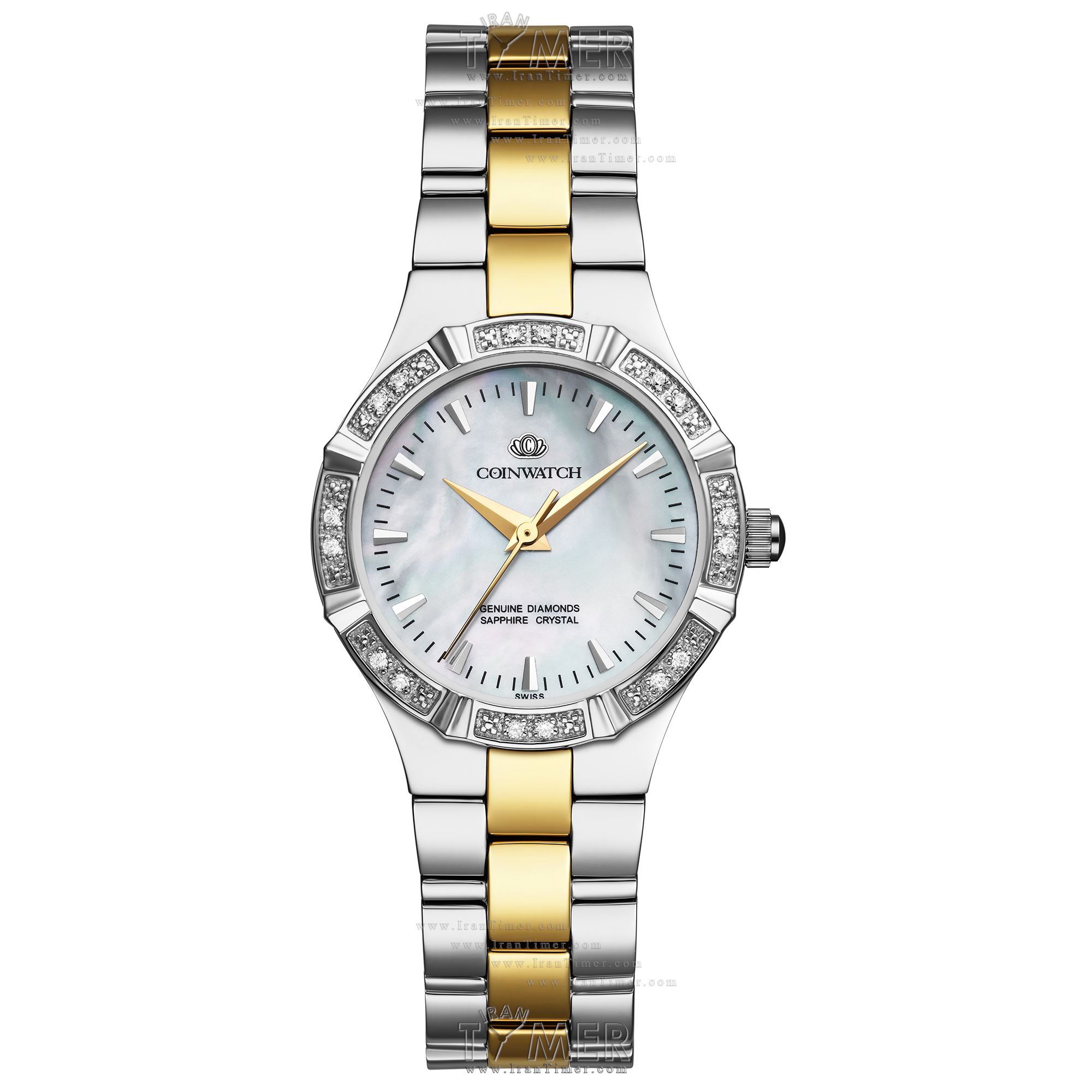 قیمت و خرید ساعت مچی زنانه کوین واچ(COINWATCH) مدل C144TWH کلاسیک | اورجینال و اصلی