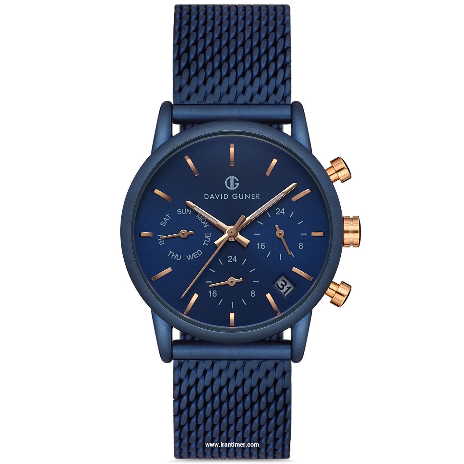 قیمت و خرید ساعت مچی زنانه دیوید گانر(David Guner) مدل DG-8322LC-H3E کلاسیک | اورجینال و اصلی