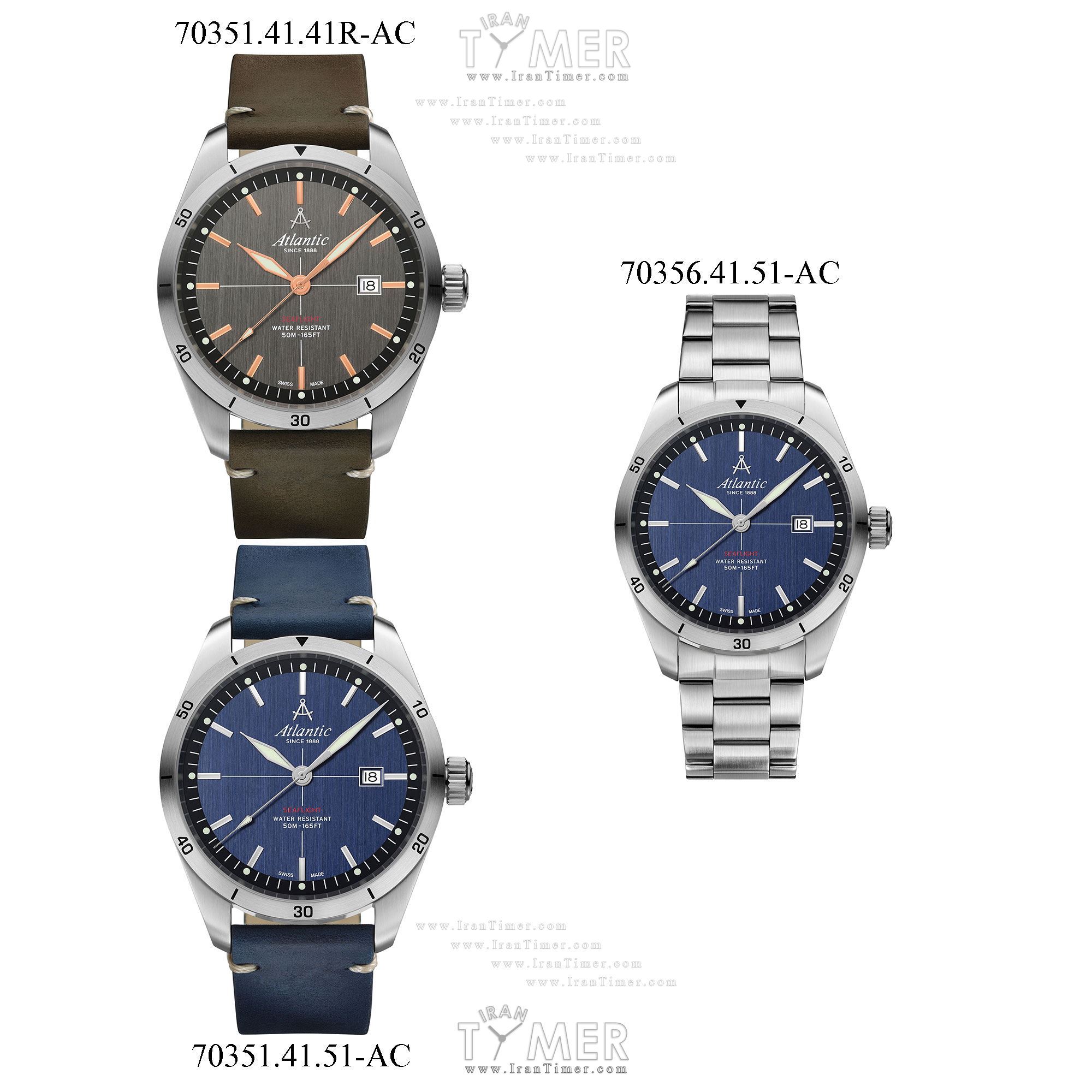 قیمت و خرید ساعت مچی مردانه آتلانتیک(ATLANTIC) مدل AC-70351.41.41R کلاسیک | اورجینال و اصلی