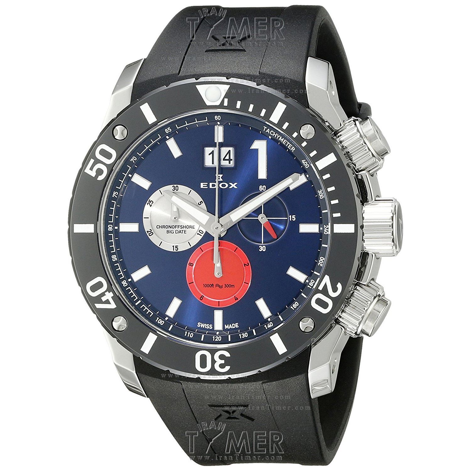 قیمت و خرید ساعت مچی مردانه ادُکس(EDOX) مدل 100203BUIN3 کلاسیک اسپرت | اورجینال و اصلی