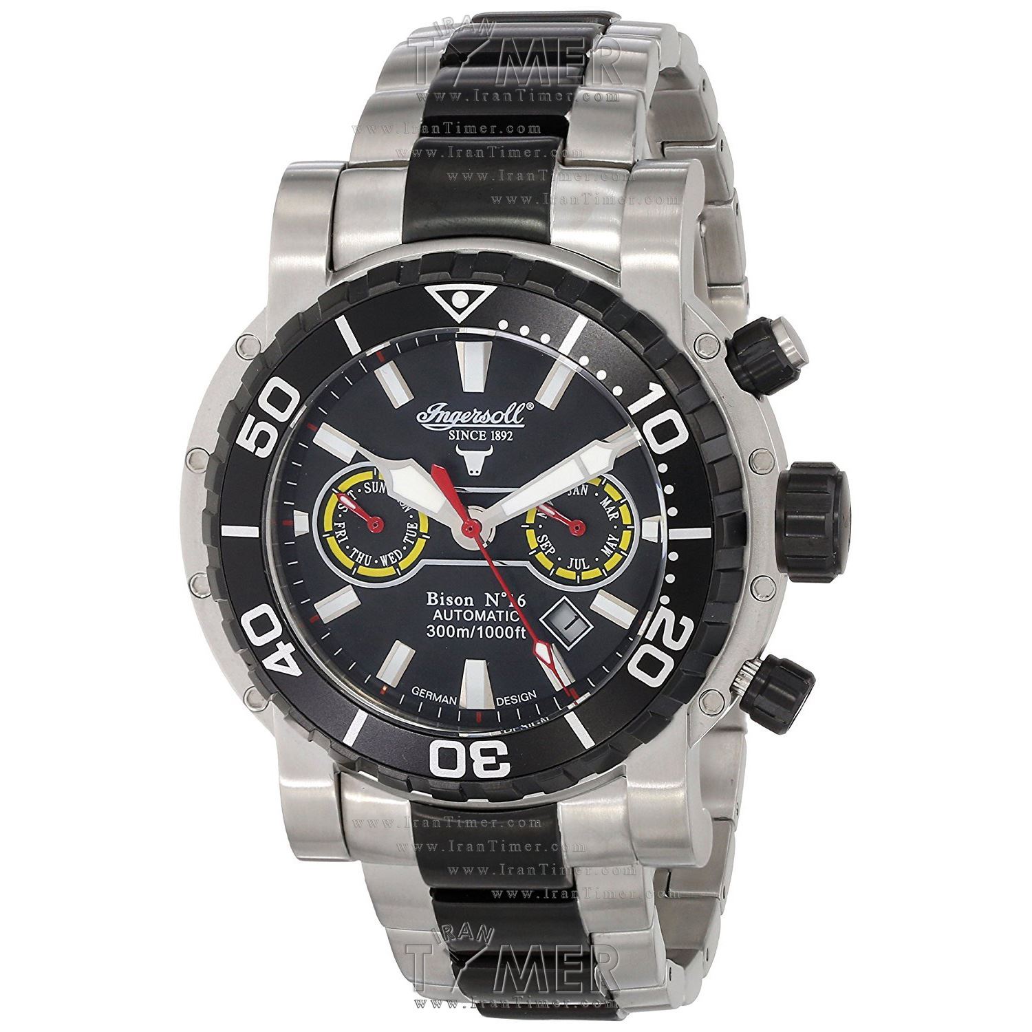 قیمت و خرید ساعت مچی مردانه اینگرسول(INGERSOLL) مدل IN1915BK کلاسیک اسپرت | اورجینال و اصلی