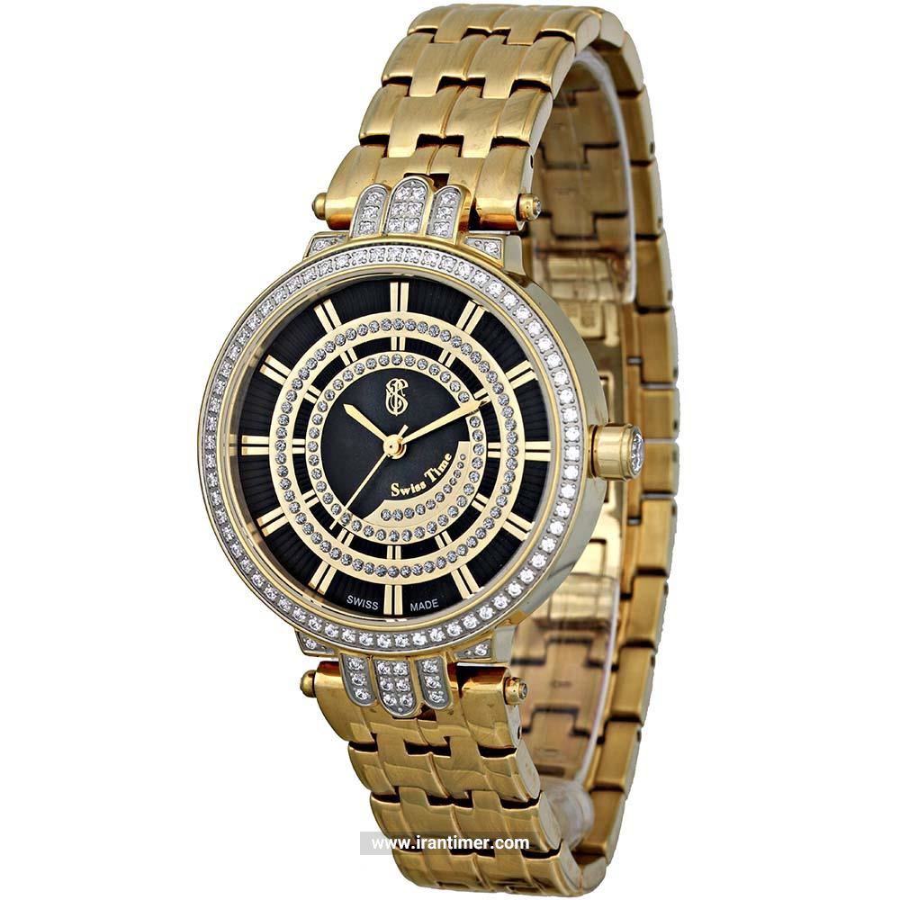 قیمت و خرید ساعت مچی زنانه سوئیس تایم(SWISS TIME) مدل ST 301-GP/Bl فشن | اورجینال و اصلی