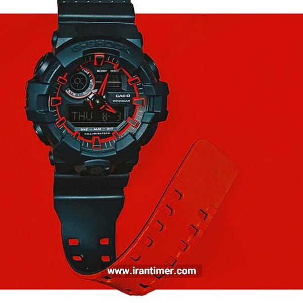 قیمت و خرید ساعت مچی مردانه کاسیو (CASIO) جی شاک مدل GA-700SE-1A4DR اسپرت | اورجینال و اصلی