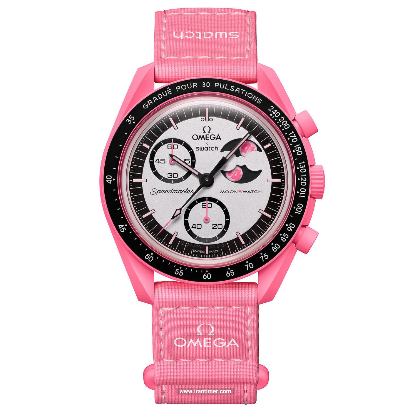 قیمت و خرید ساعت مچی زنانه سواچ(SWATCH) مدل MISSION TO THE PINK MOONPHASE SO33P700 اسپرت | اورجینال و اصلی