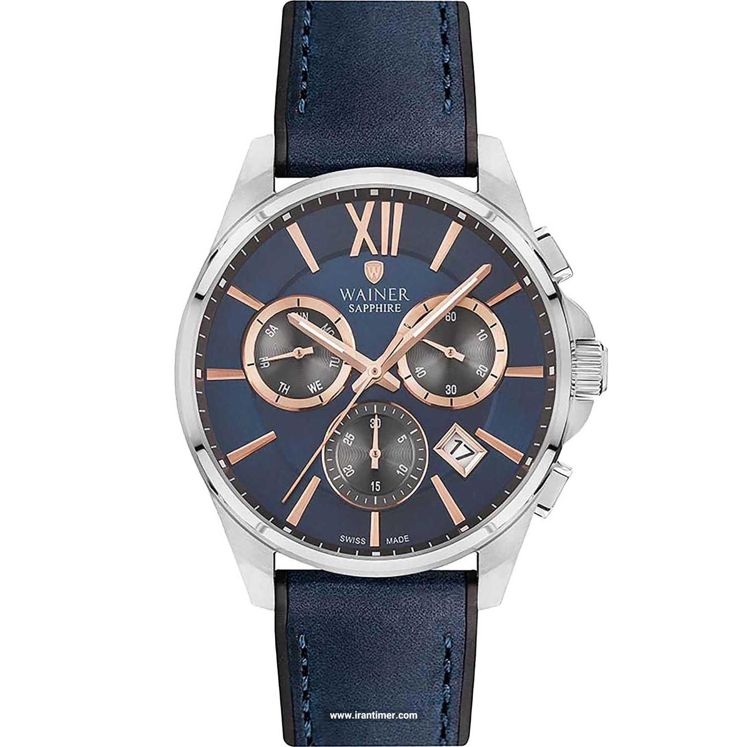 قیمت و خرید ساعت مچی مردانه واینر(WAINER) مدل WA.19321-B کلاسیک | اورجینال و اصلی