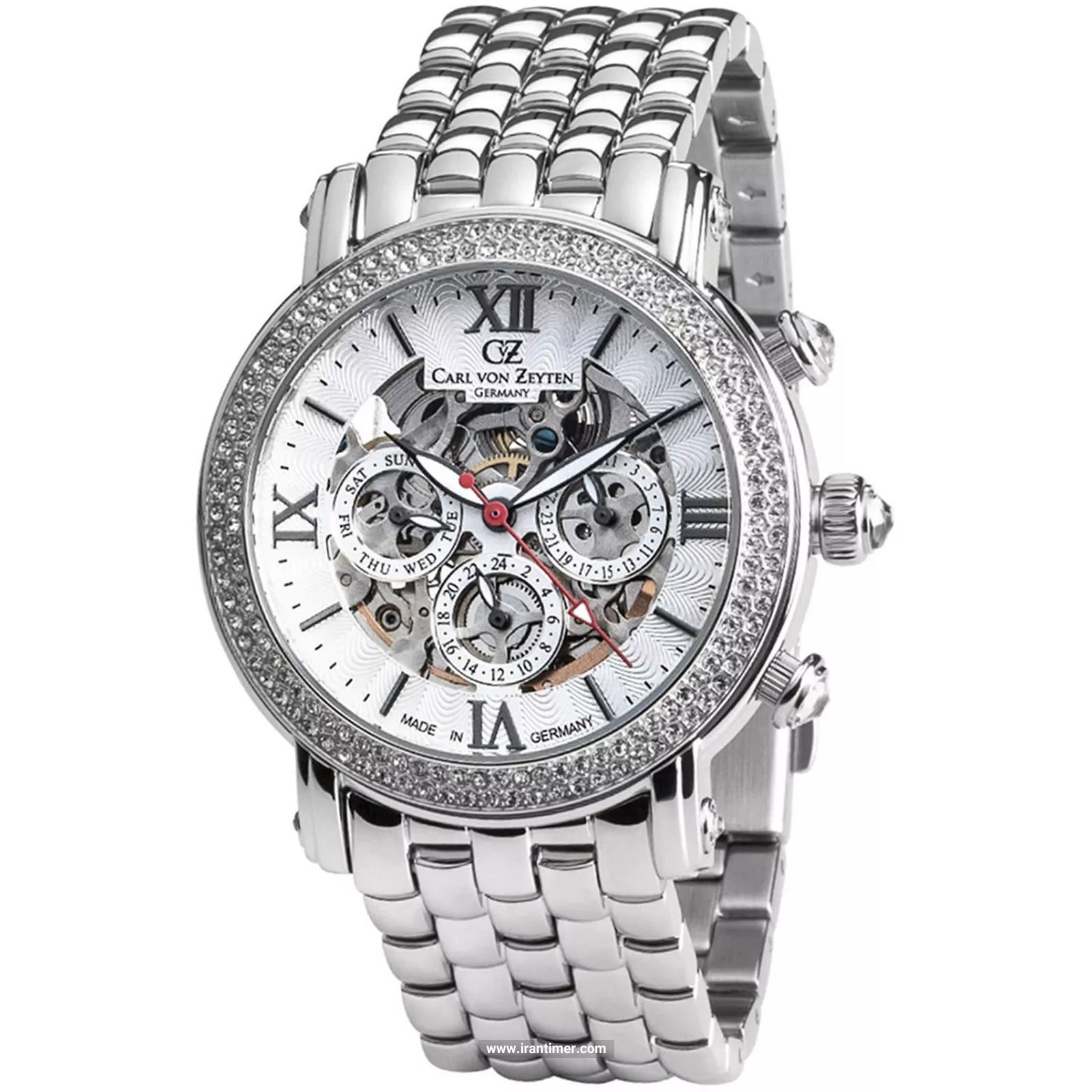 قیمت و خرید ساعت مچی زنانه کارل ون زیتن(CARL VON ZEYTEN) مدل CVZ0062WHMS فشن | اورجینال و اصلی