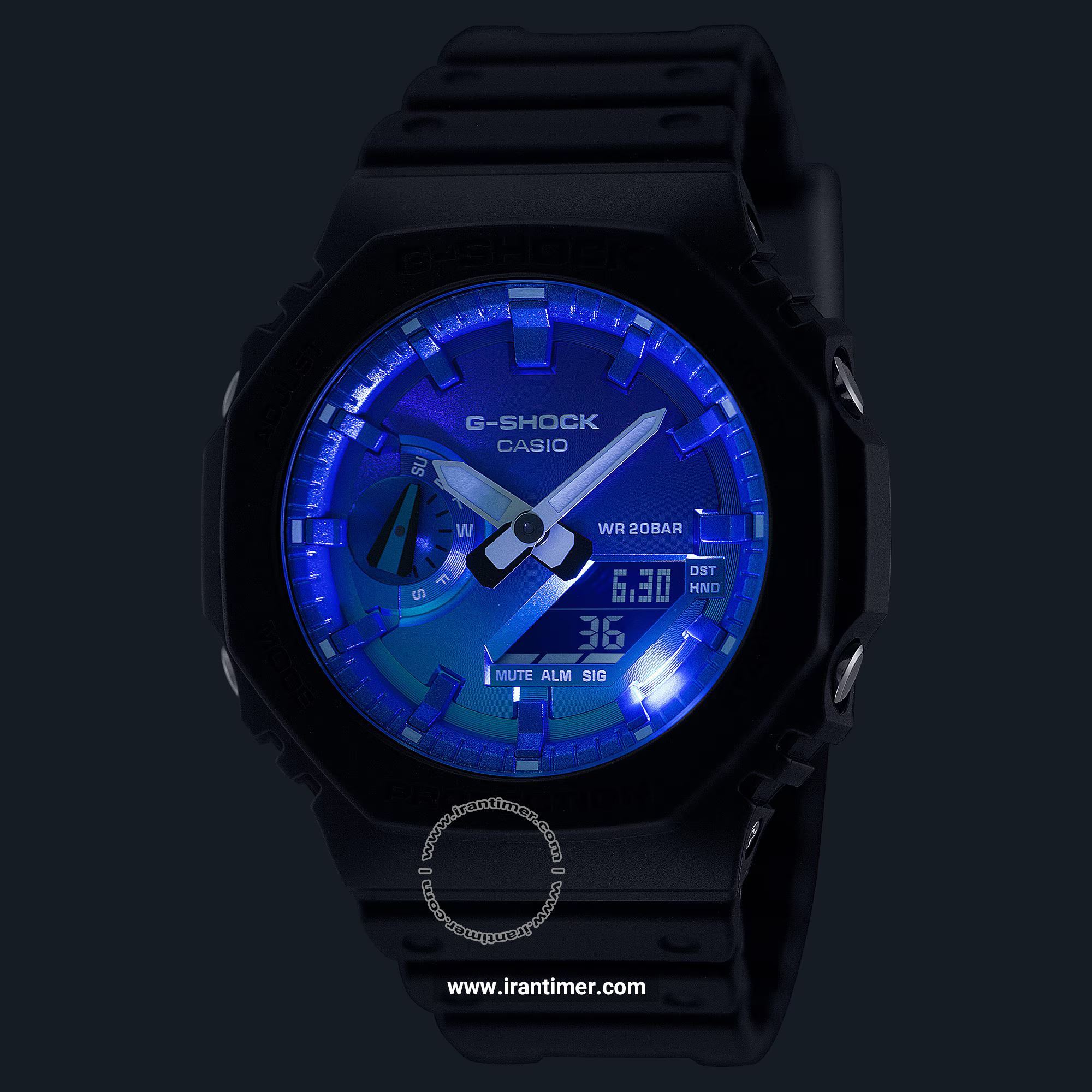 قیمت و خرید ساعت مچی مردانه کاسیو (CASIO) جی شاک مدل GA-2100FL-1ADR اسپرت | اورجینال و اصلی