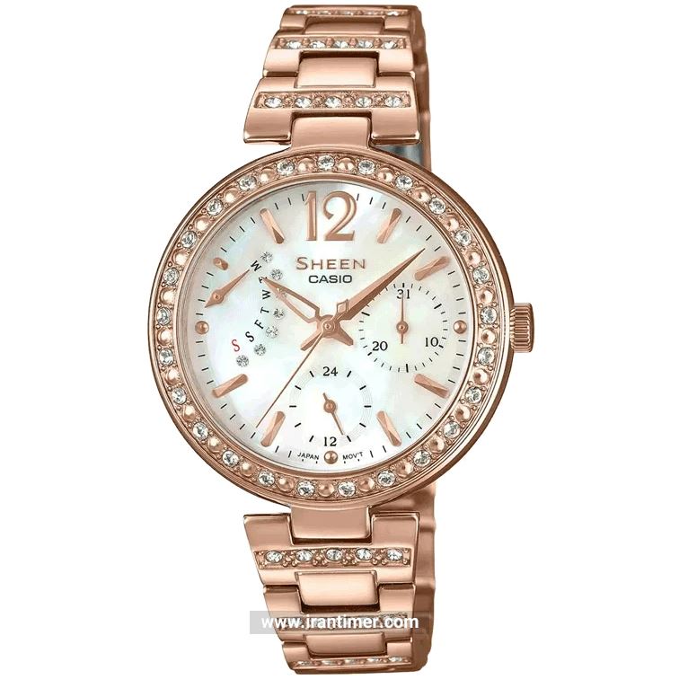 قیمت و خرید ساعت مچی زنانه کاسیو (CASIO) شین مدل SHE-3043PG-7AUDR فشن | اورجینال و اصلی