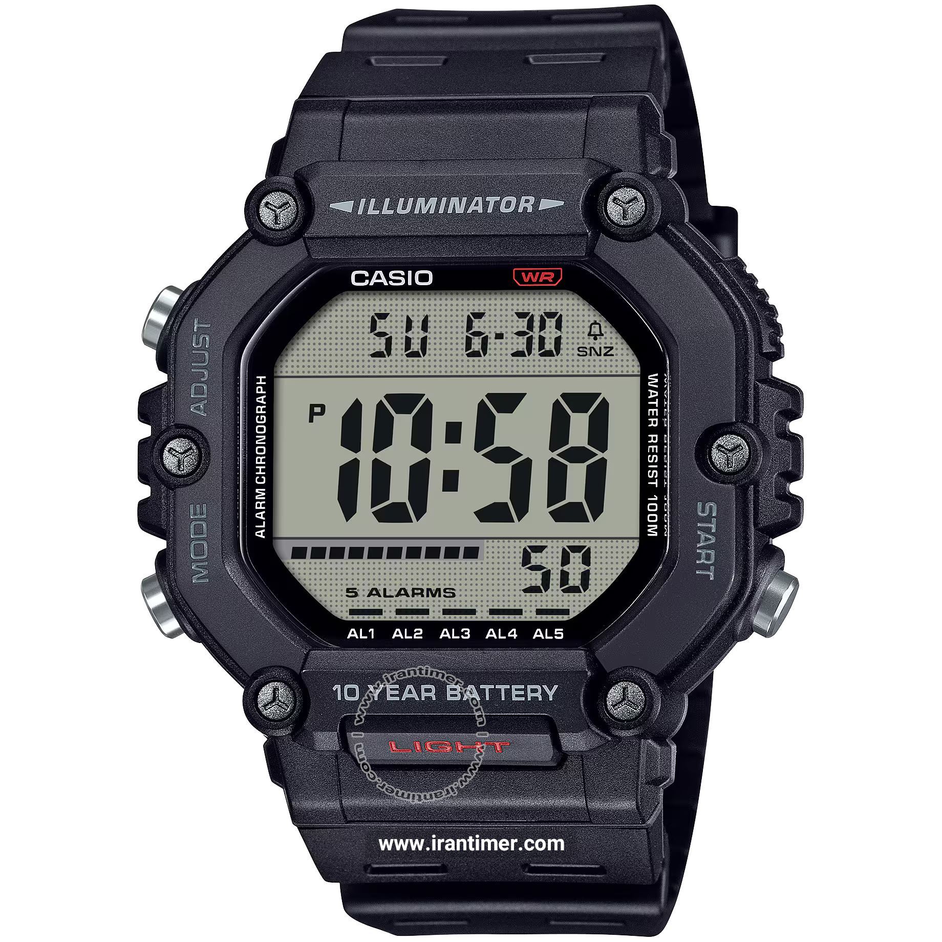 قیمت و خرید ساعت مچی مردانه کاسیو (CASIO) جنرال مدل AE-1600H-1AVDF اسپرت | اورجینال و اصلی