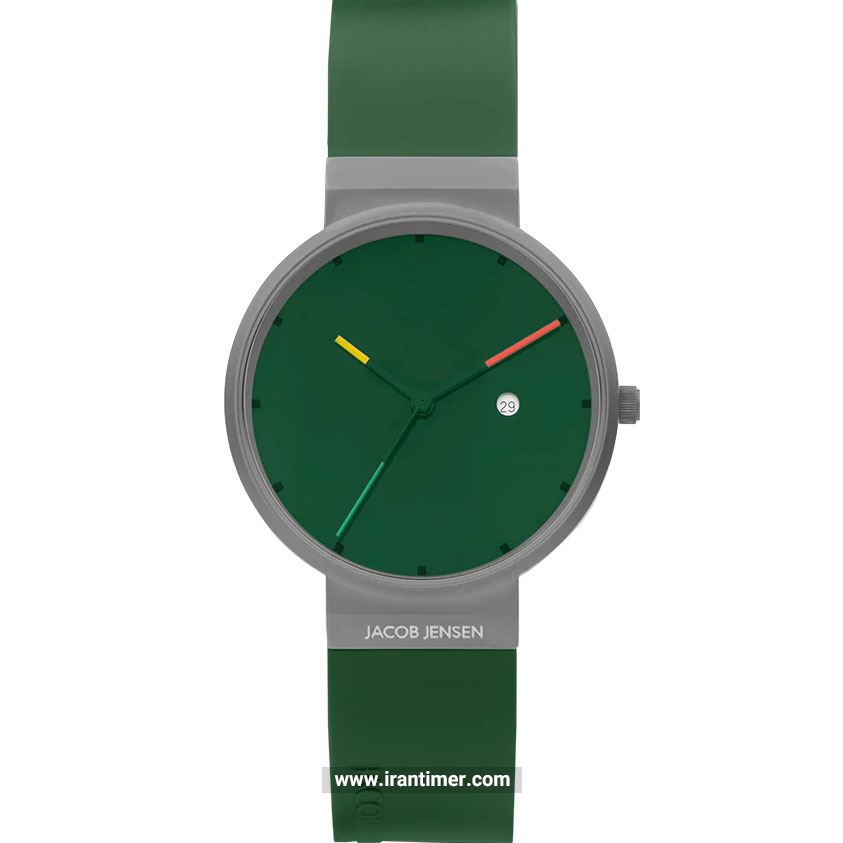 قیمت و خرید ساعت مچی مردانه جیکوب جنسن(Jacob Jensen) مدل TITANIUM 642-Green اسپرت | اورجینال و اصلی