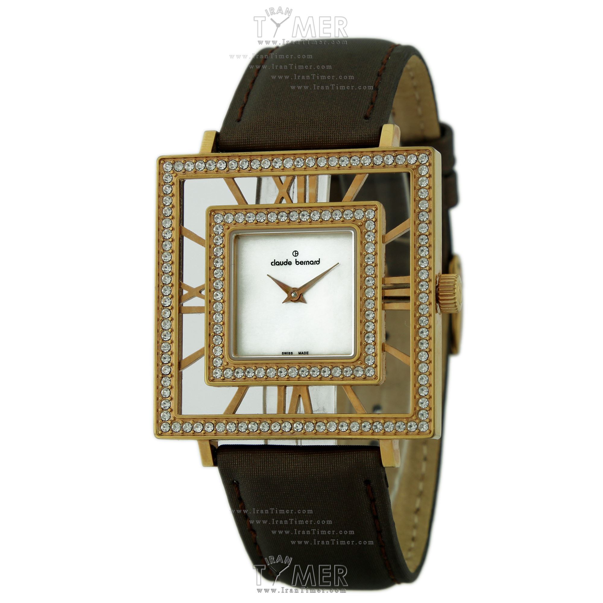قیمت و خرید ساعت مچی زنانه کلودبرنارد(CLAUDE BERNARD) مدل 20076-R255BR | اورجینال و اصلی