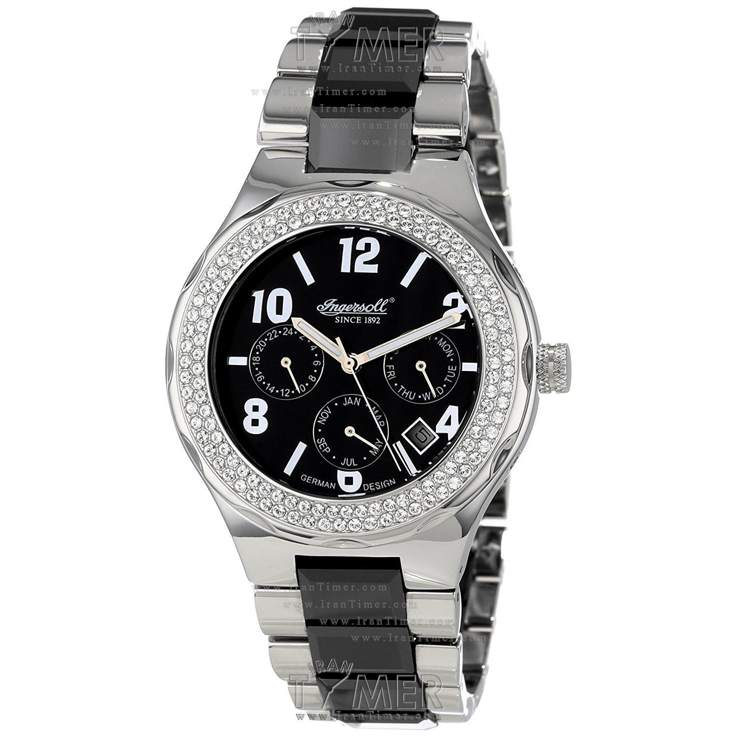 قیمت و خرید ساعت مچی زنانه اینگرسول(INGERSOLL) مدل IN7201BK کلاسیک فشن | اورجینال و اصلی