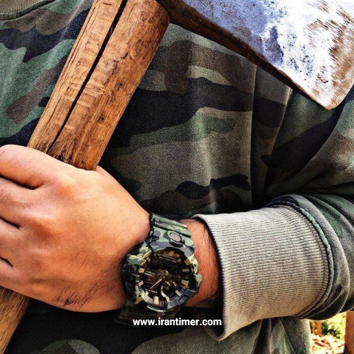 قیمت و خرید ساعت مچی مردانه کاسیو (CASIO) جی شاک مدل GA-700CM-3ADR اسپرت | اورجینال و اصلی