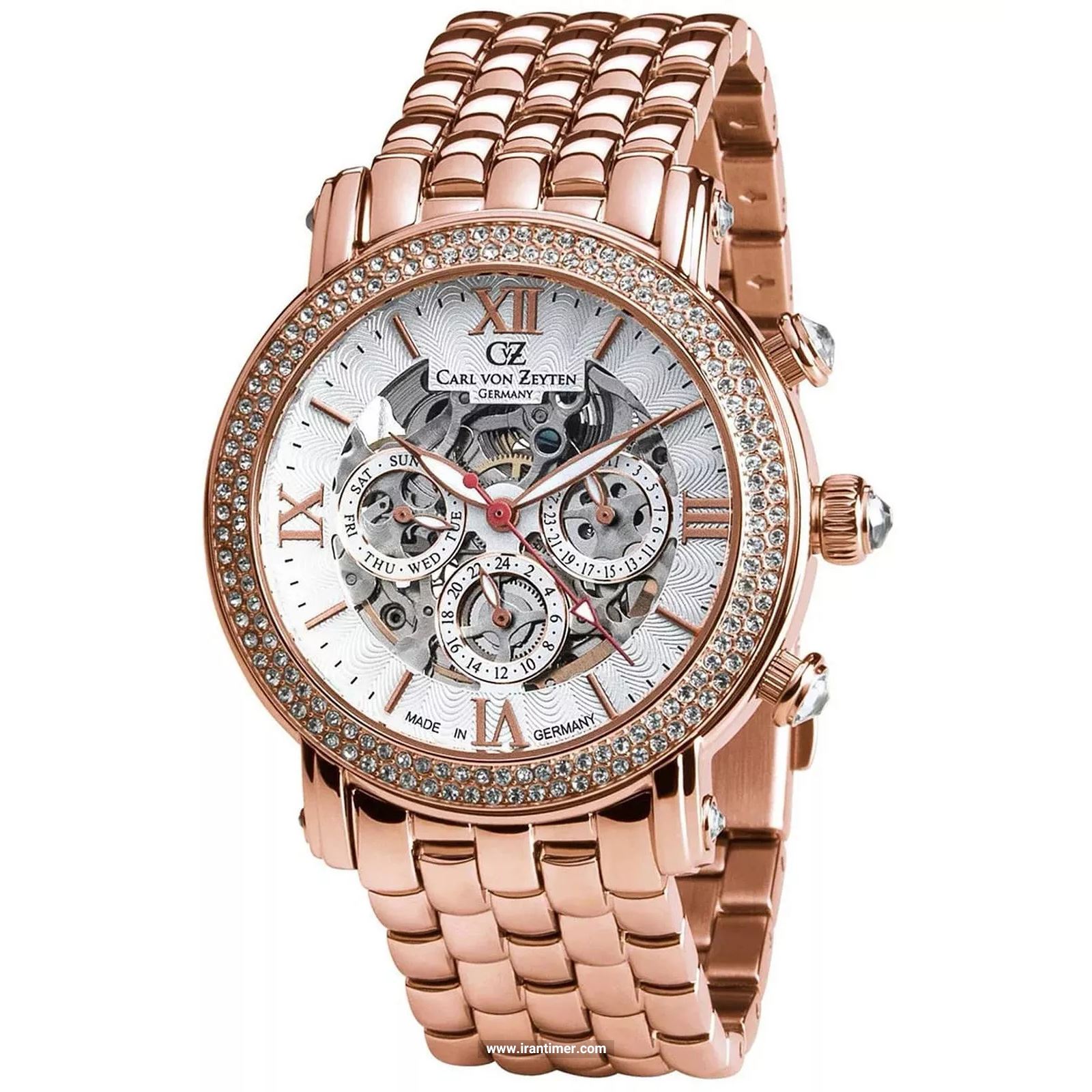 قیمت و خرید ساعت مچی زنانه کارل ون زیتن(CARL VON ZEYTEN) مدل CVZ0062RWMS فشن | اورجینال و اصلی