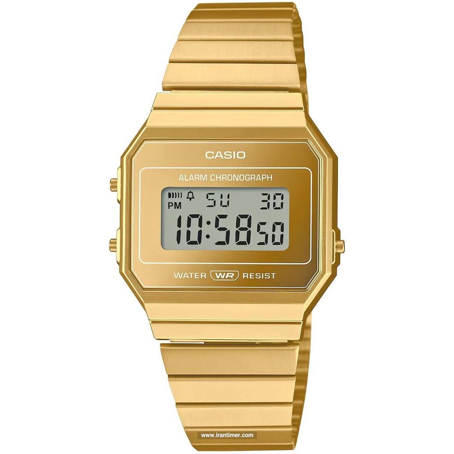 قیمت و خرید ساعت مچی زنانه کاسیو (CASIO) مدل A700WEVG-9ADF کلاسیک | اورجینال و اصلی