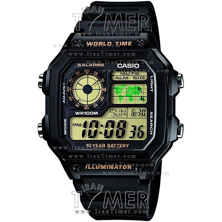 قیمت و خرید ساعت مچی مردانه کاسیو (CASIO) جنرال مدل AE-1200WH-1BVDF اسپرت | اورجینال و اصلی