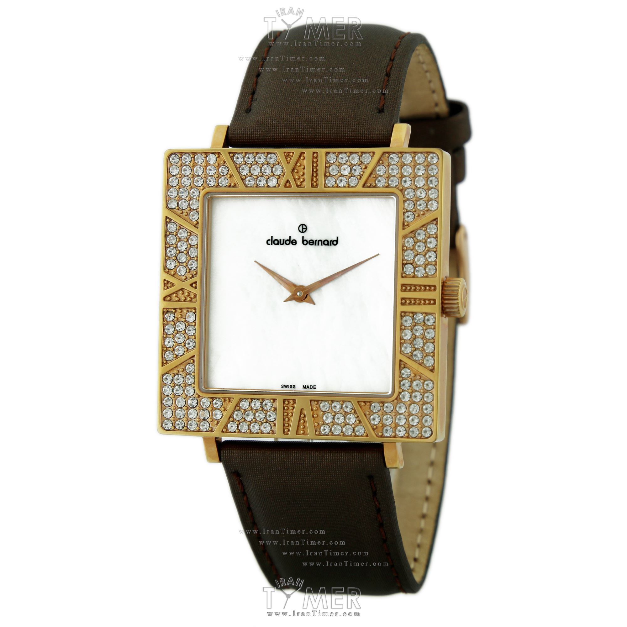 قیمت و خرید ساعت مچی زنانه کلودبرنارد(CLAUDE BERNARD) مدل 20077-G255BR کلاسیک | اورجینال و اصلی