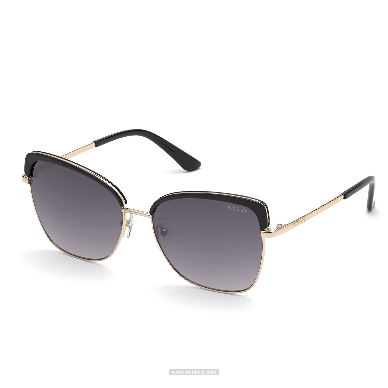 قیمت و خرید عینک آفتابی زنانه کلاسیک (guess) مدل GU 7738 01B 58 | اورجینال و اصلی