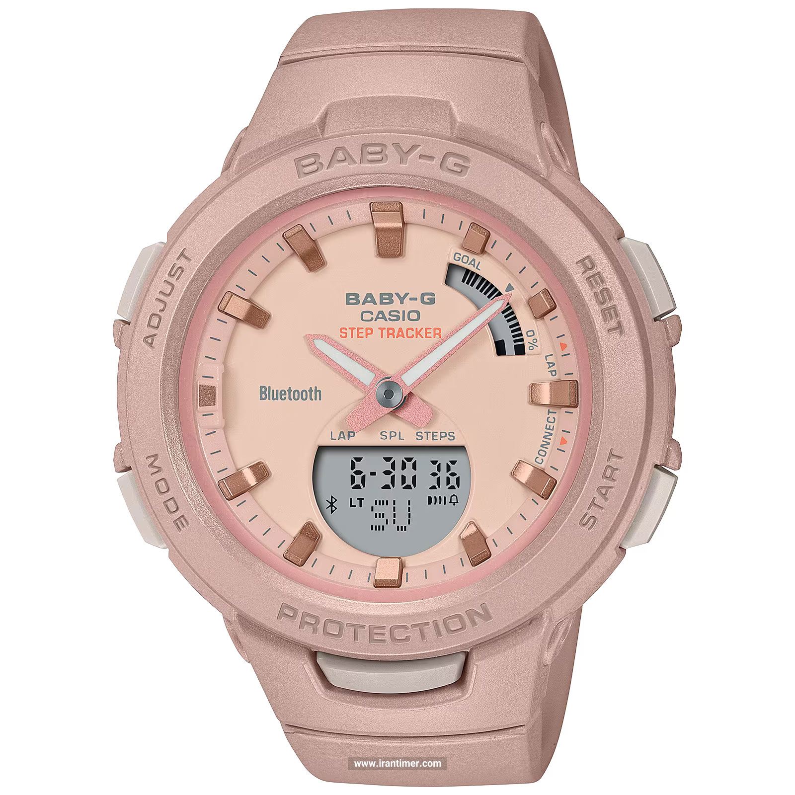 قیمت و خرید ساعت مچی کاسیو (CASIO) بیبی جی مدل BSA-B100CS-4ADR اسپرت | اورجینال و اصلی